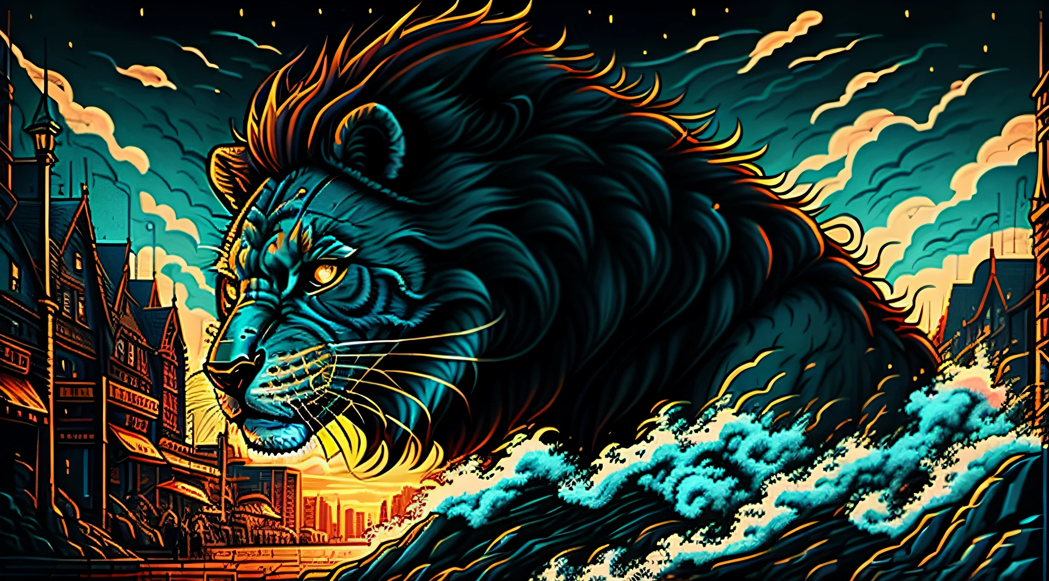 lion in a town, DMMID Style