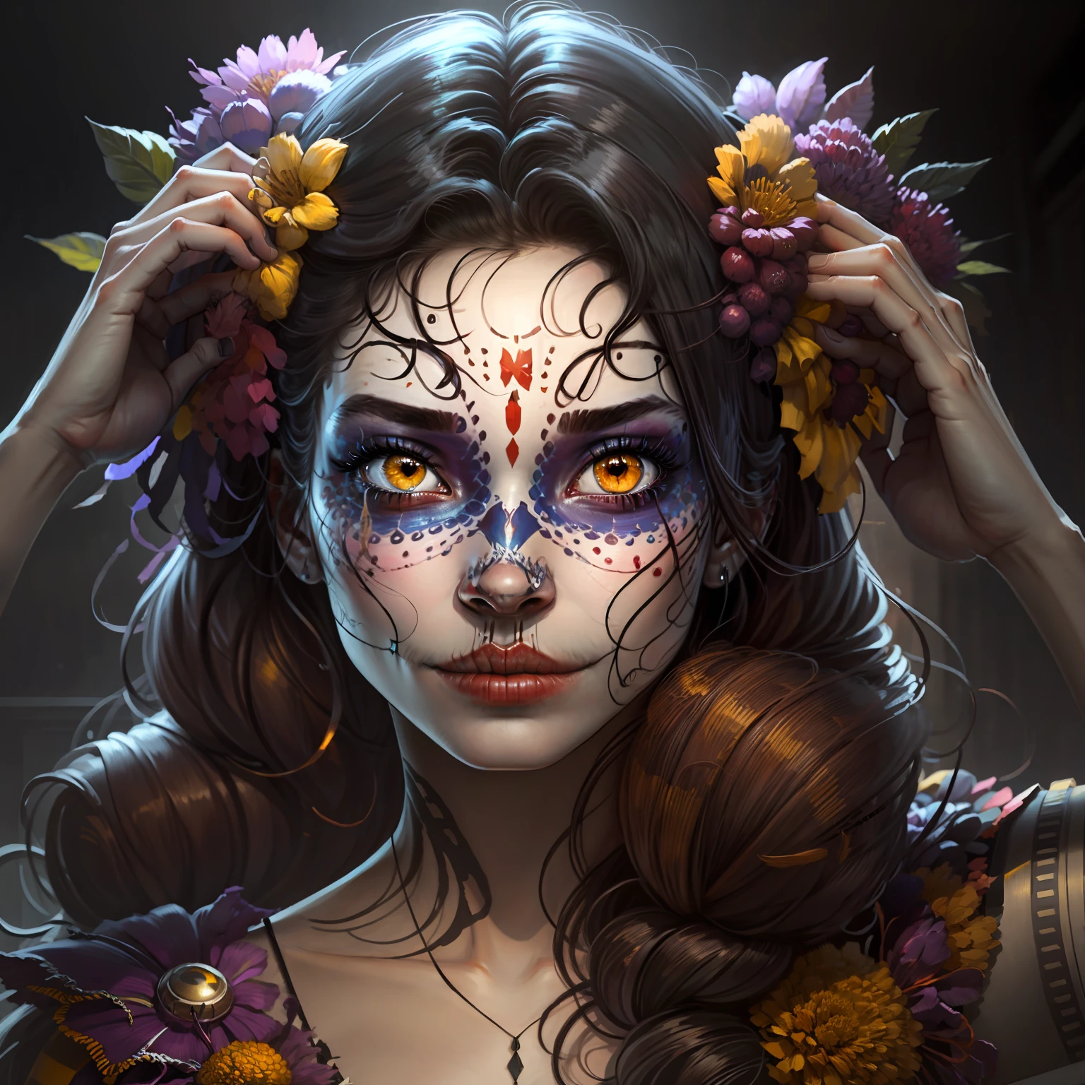 yellow eyes,