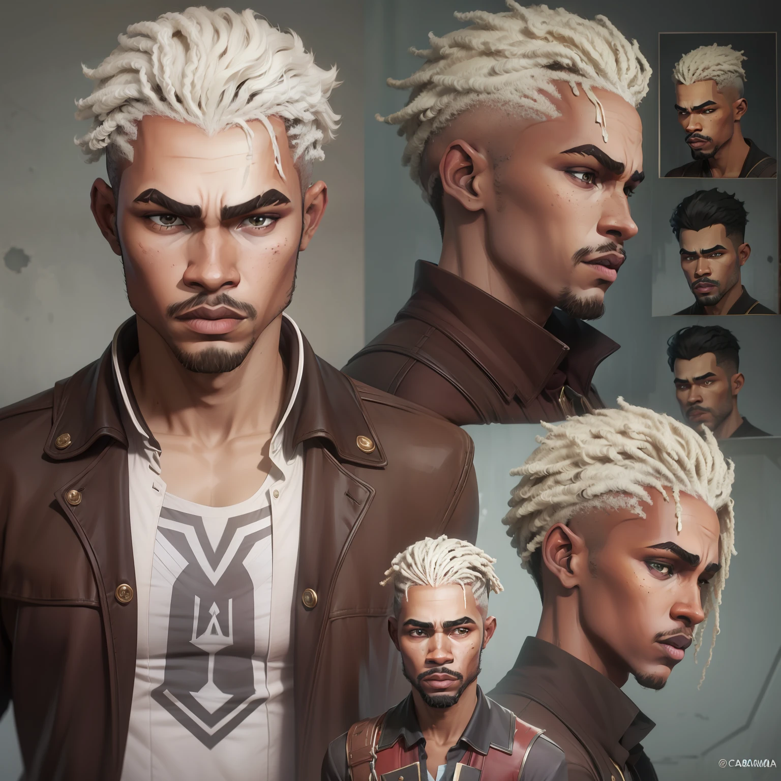 transformar em homem negro africano, cabelo preto, roupa vermelha bordo, apenas homens