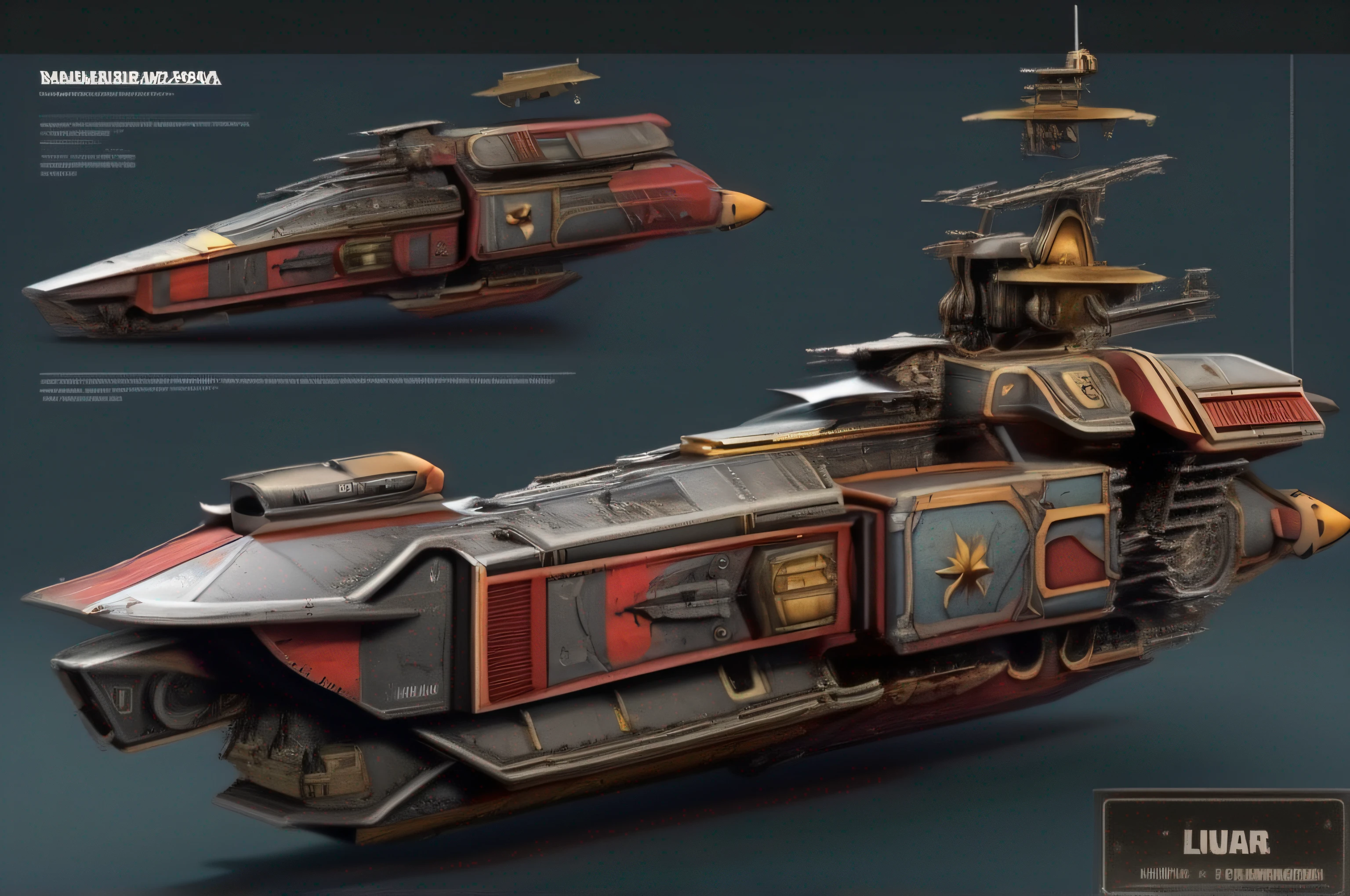Nave cruzador de batalha classe lunar, de Warhammer40k, realista, 8k, detalhada,
