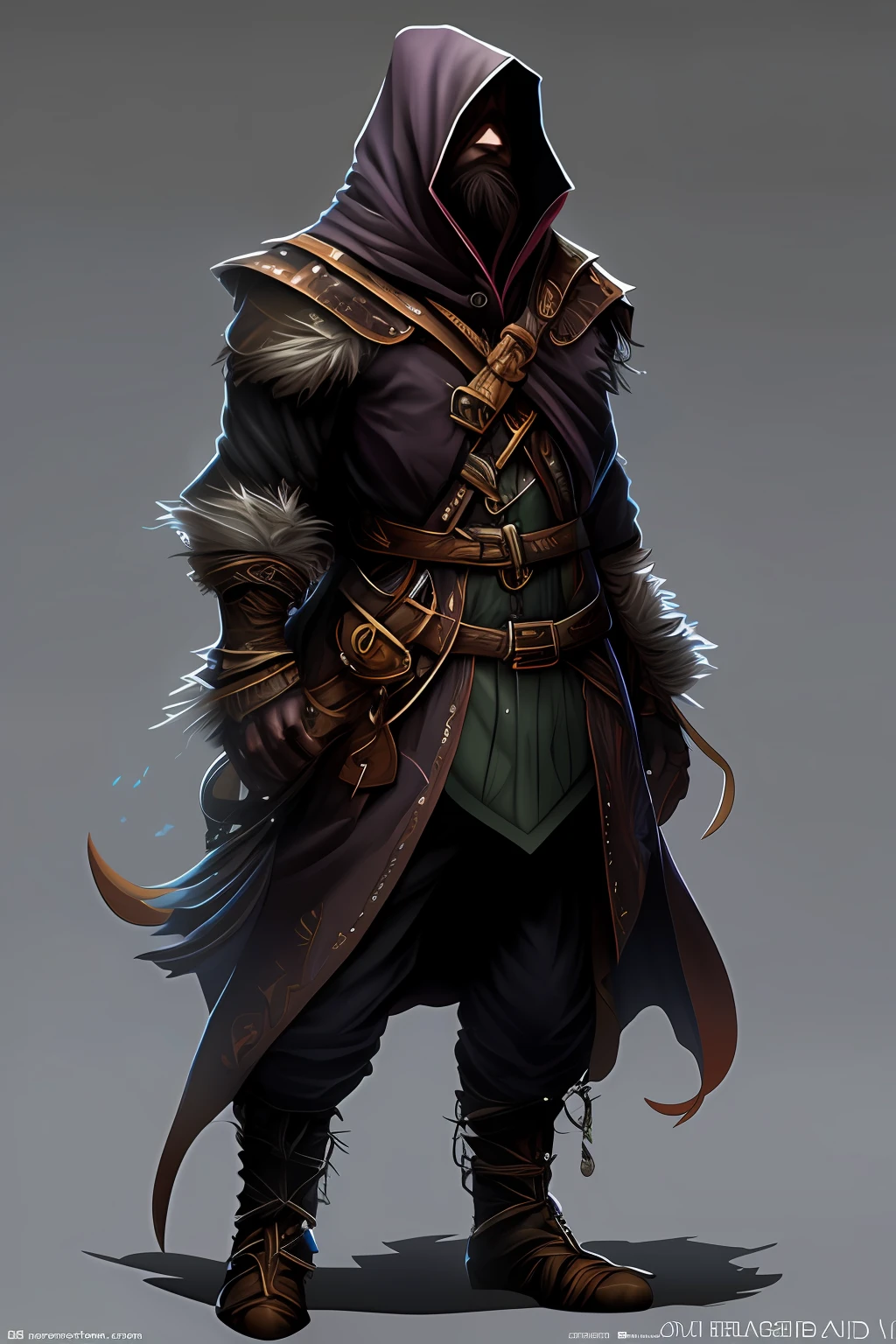 hybrid of Rogue, Bard and Wizard.  This is a very versatile and powerful class that combines stealth, magic, and music skills., trending on art station. HD, 8K Resolution. High Quality artwork. A highly detailed digital sci-