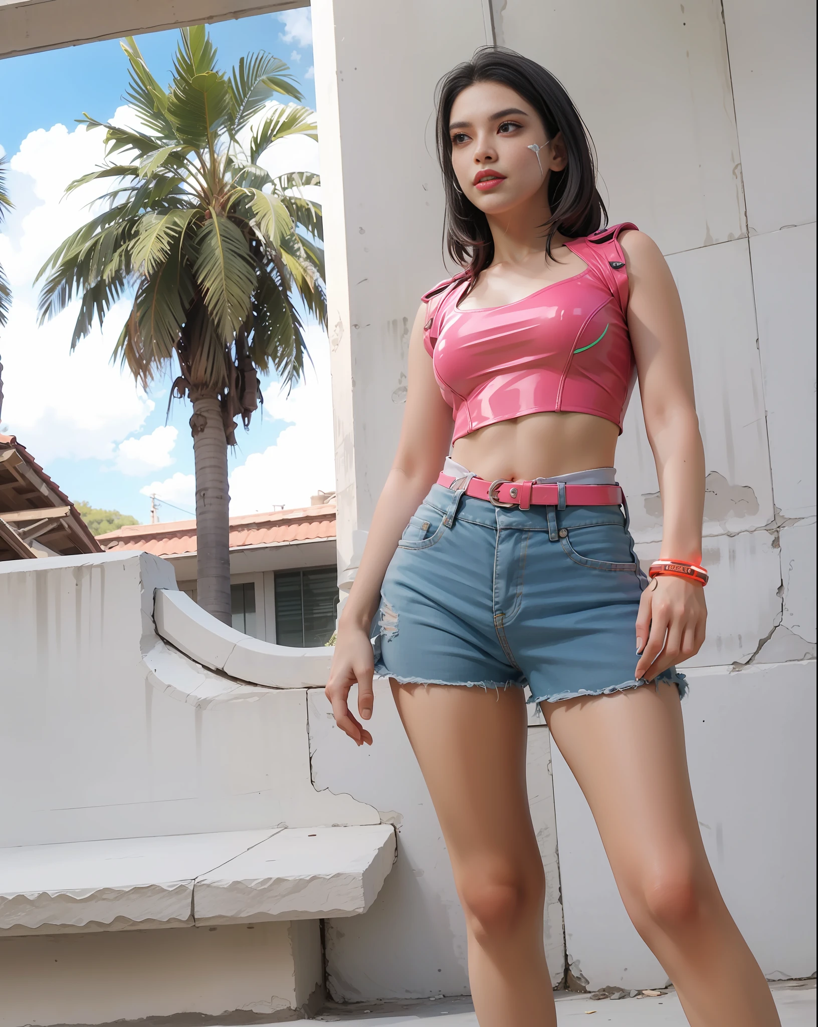 somente, foto super fina, retrato Unreal Engine 5 8K UHD de um casal, Esquema de cores vermelho e preto Tight Cybernetic Latex Catsuit, cyberpunk face mask, cybernetic glove, Futuristic Design, Detalhes das luzes neon magenta, maquiagem bonita, luxuoso, best quality, Masterpiece, Arte Oficial, Papel de parede 8k unificado, super detalhado, sharp foc, dynamic pose, Partes do corpo