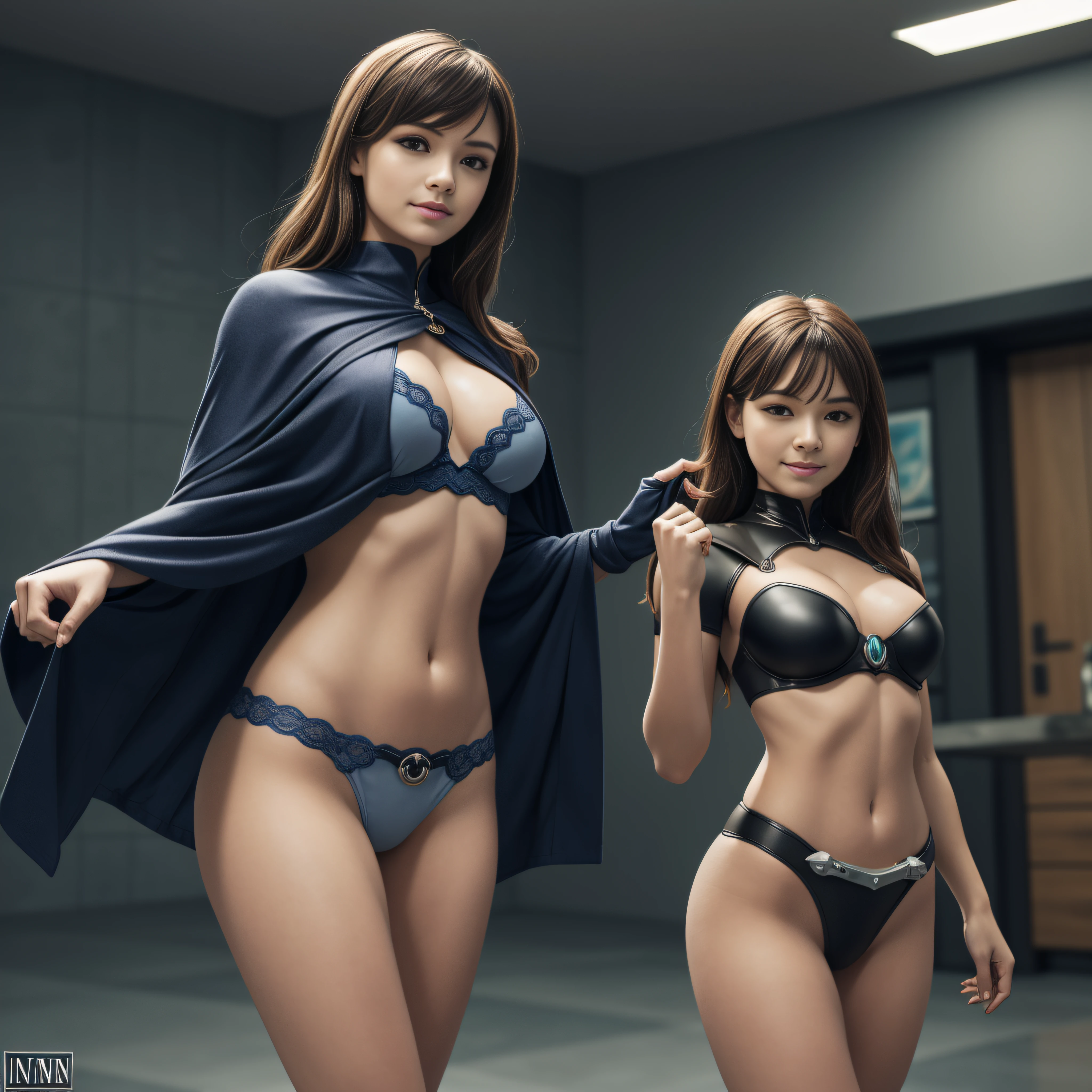 7 eyes:1.8 dazzling brown pupils black opals irises turquoise sapphires mouth open teeth obvious smiles hairstyles ecstatic fringes:1.37 clavicles jacket floating jacket fixed shoulders:open cape levitating shirt jaket white papillotes lace arm hand + thumb-4finger-5nail corsait gothic zip tin navy thick leathers bikini:1.8 varied pointed breasts:1.37 satin skirts:1.37 matching bristles loose spinels navel:1.37 waist chastity-belt:1.37 silver adorned padlock Scarlet gold pubis-hairy obvious indigo underwear:1.8 garters snap thighs legs boots volumetric gothic ornate onyx ruby invokes:1.8 Toys CGSCOSITY robots sunLight luminescence ultra:1.8 pro-photorealistic:1.8 optimal:1.8 qualities:1.8 details:1.8 details:1.8 accurate:1.8 DSLR:1.8 max resolution:1.8 colors-coded perfection graduated:1.8 enhanced:1.8 Octane rendered UHD XT3 16K DSLR HDR UnrealEngine5 3dcg sharpness:1.8 analog:1.8 (EOS R6 135mm 1/1250s f/2.8 ISO400) C3PO fullbodye "Darth Vader" Mechanized adaptable gadjet Carbonites rune mannequins "Bruce Weber" girls supports dressed armor chrome Mandalorian heavy metallic flat bands fathoms brass richly decorated:1.37 decorated decorated glyphs lava weapon plasma Tourmaline silver engravings lava incandescent DeathStar stainless steel xwing-fire-shoot-laser depths:1.8 ultra nsfw background:1.8 equirectangular 360 chef-d' Michelangelo raw:1.37 nsfw:1.37 etc.