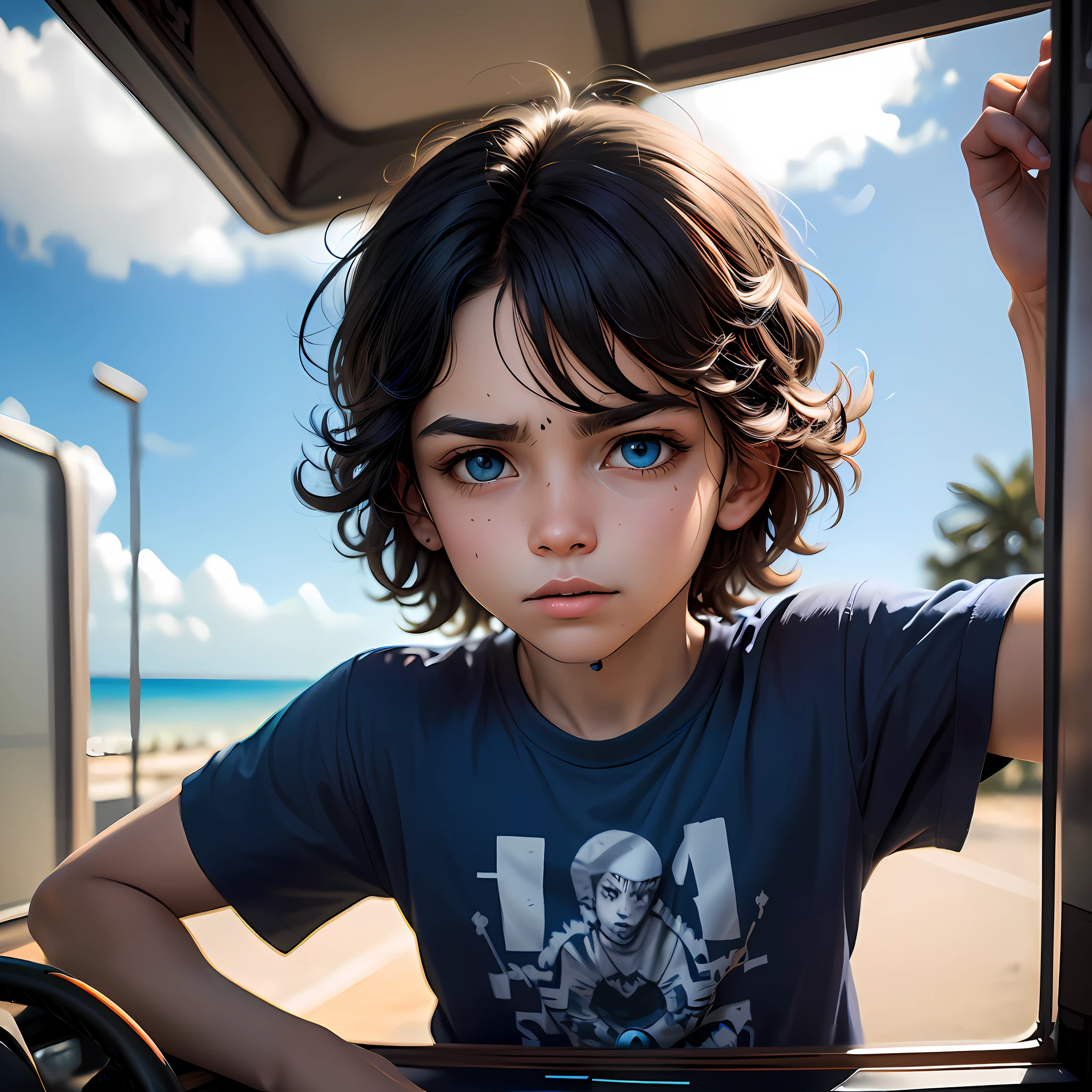 There is a boy who is in the forest, Alexey Egorov, belas imagens fotorrealistas, arte digital altamente realista, uma foto ultra realista, fotografia ultra realista, arte digital ultra realista, arte digital muito realista, arte digital ultrarrealista, arte digital hiperrealista, Sergey Zabelin, pintura digital ultra realista, pintura digital hiper-realista