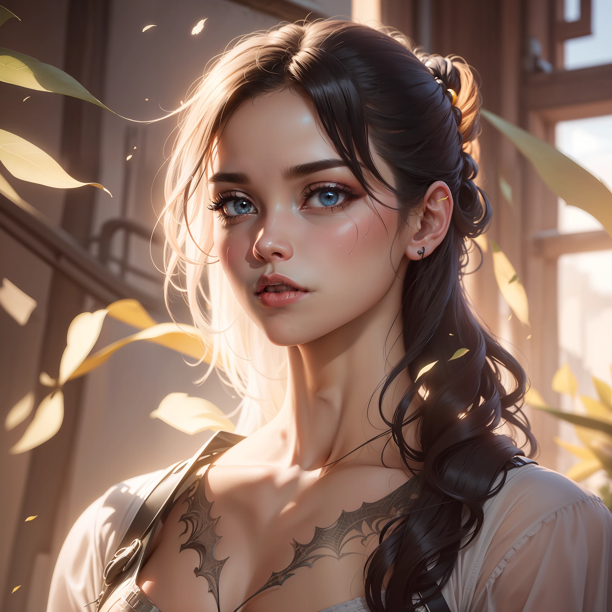 (1girl:1.3), solo, __body-parts__, official art, 8k unified wallpaper, super detailed, beautiful and aesthetic, beautiful, masterpiece, best quality, raw, masterpiece, super thin photo, best quality, super high resolution, photorealistic realism, sunlight, full body portrait, amazing beauty,, dynamic pose, delicate face, vibrant eyes, (from the front), she's wearing a Spider-Man suit, red and black color scheme,  spider, very detailed abandoned warehouse background, detailed face, detailed complex busy background, messy, gorgeous, milky white, highly detailed skin, realistic skin details, visible pores, sharp focus, volumetric mist, 8k uhd, DSLR, high quality, film grain, fair skin, photographic realism, lomography, huge metropolis in future dystopia, view from below, translucent