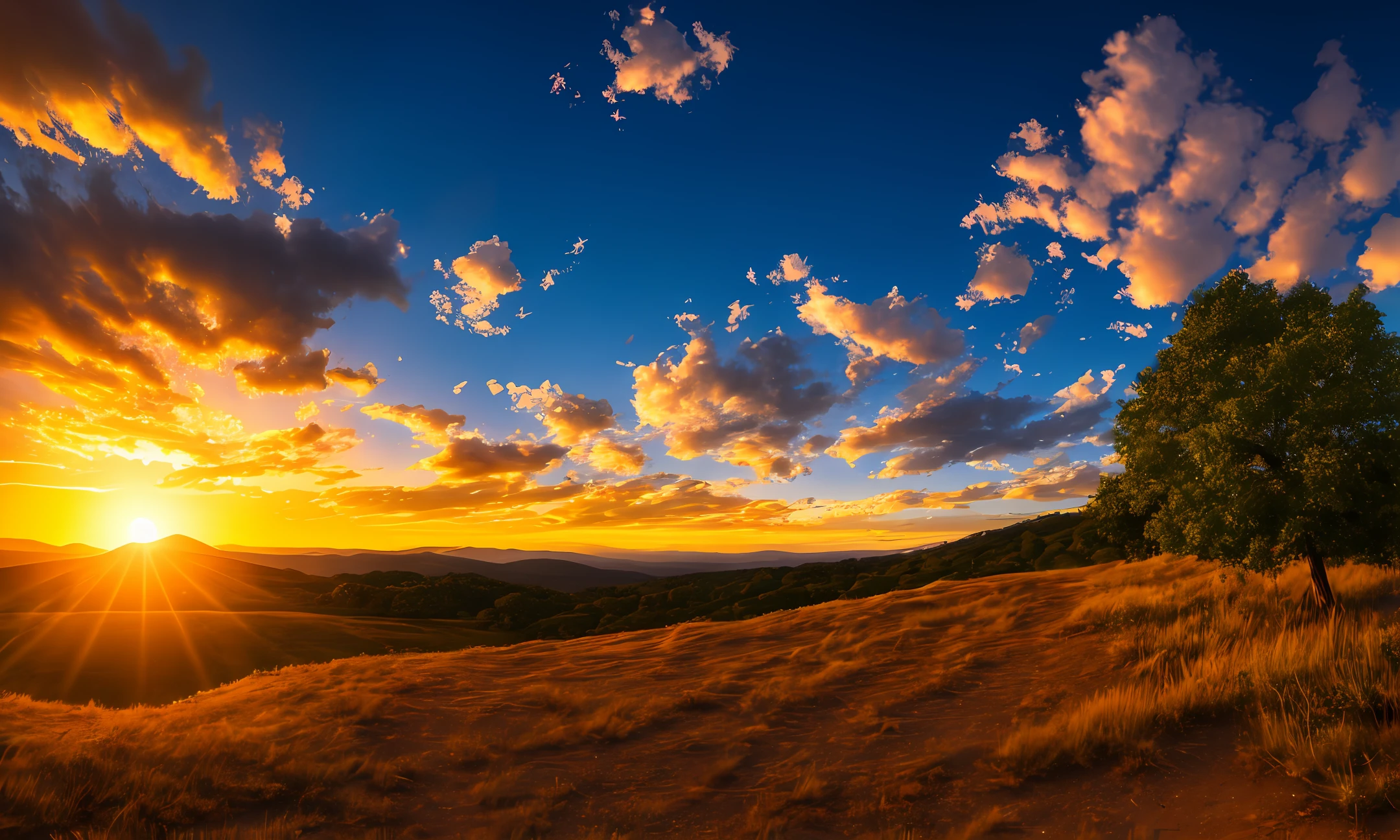 highres, imagination, (realistic), clear skies, composition, sunset, (hdr:1.5), outdoors, intricate details,