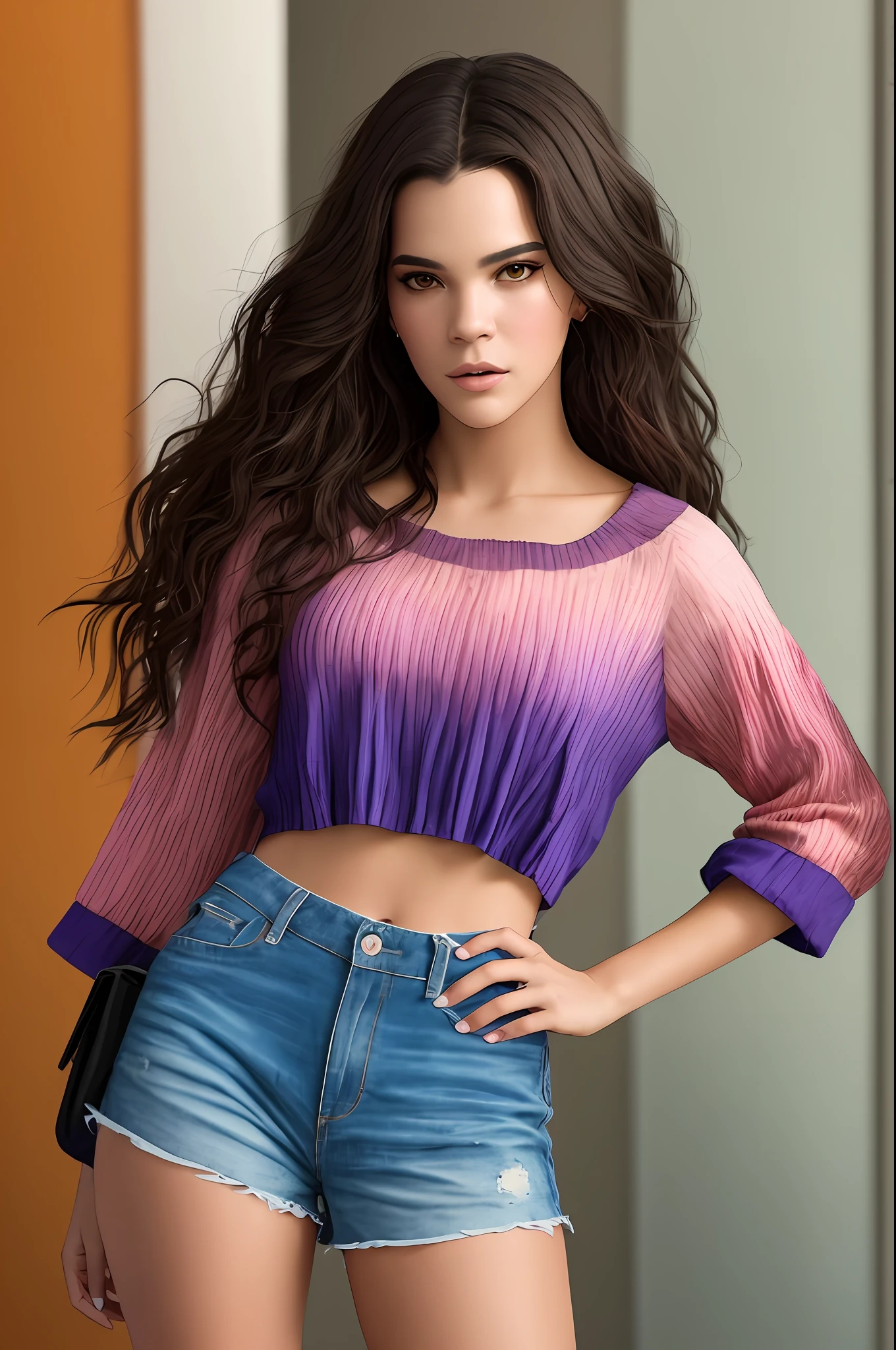 Bruna Marquezine, curativo, shorts, cosplay Mulher Maravilha, filmado em dslr, rosto detalhado, cinematografia, maximum details, cores neutras, hdr, cores suaves, soft  Cinematic Light, detalhes insanos, detalhes intrincados, hiperdetalhado, obra-prima, 8k, papel de parede, ( detalhado), hdr, alta qualidade, ((pele altamente detalhada, detalhes da capa)), sharp foc, 8k uhd, dslr, alta qualidade, grain of film