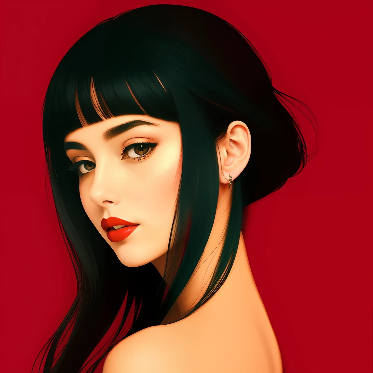 Make magnets of paintings or abstract illustrations in shades of red that express concepts of beauty and femininity in an unconventional way.