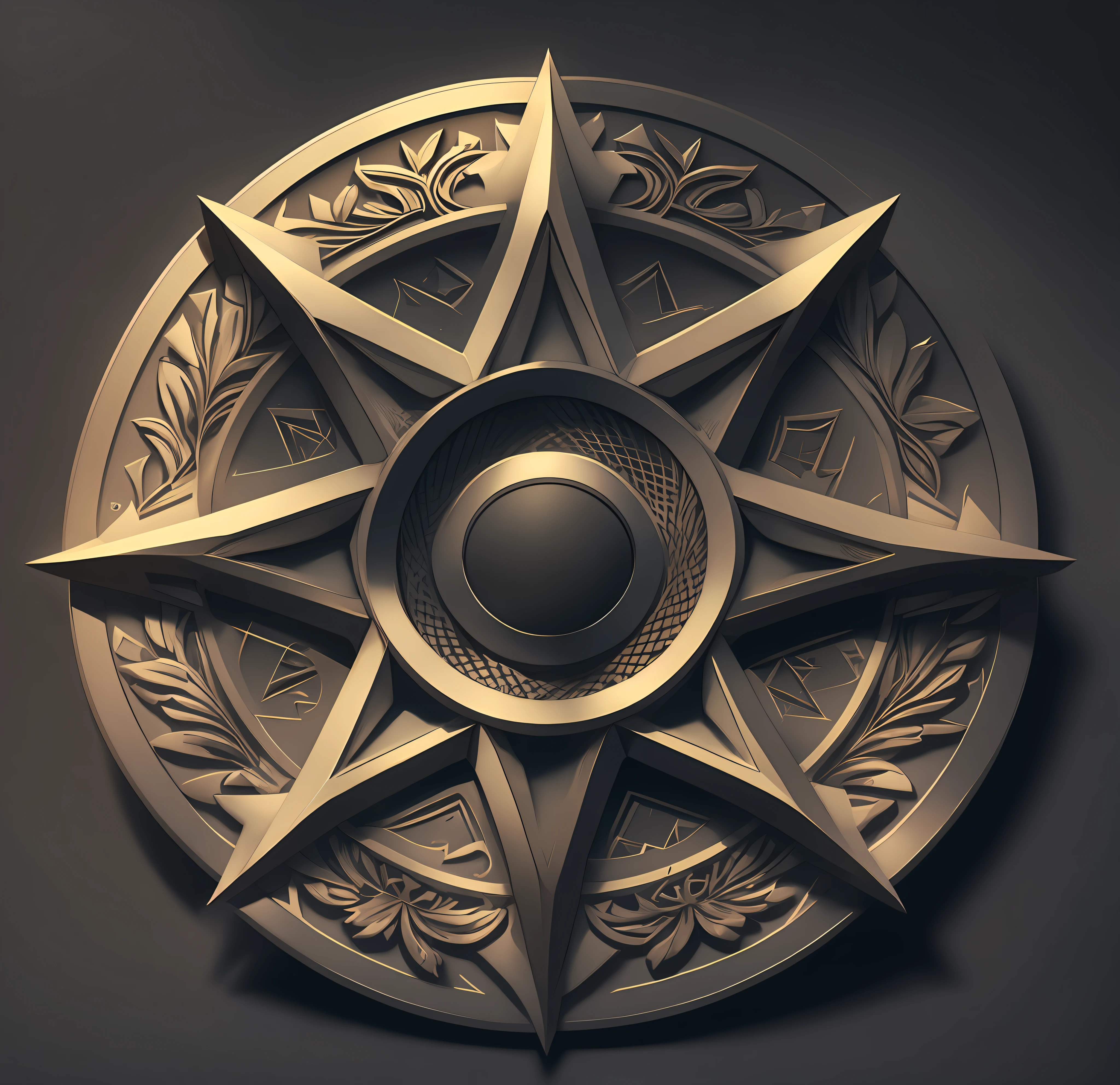 Create a logo with the word Santos Drone below a black background and a 5-pointed star -Note The word Santos Drone should appear