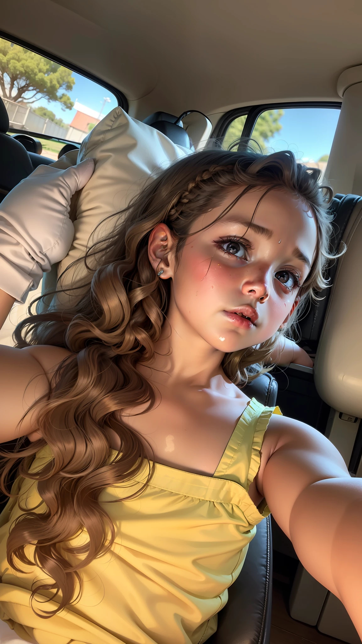 5 year old brown eye child , pele morena