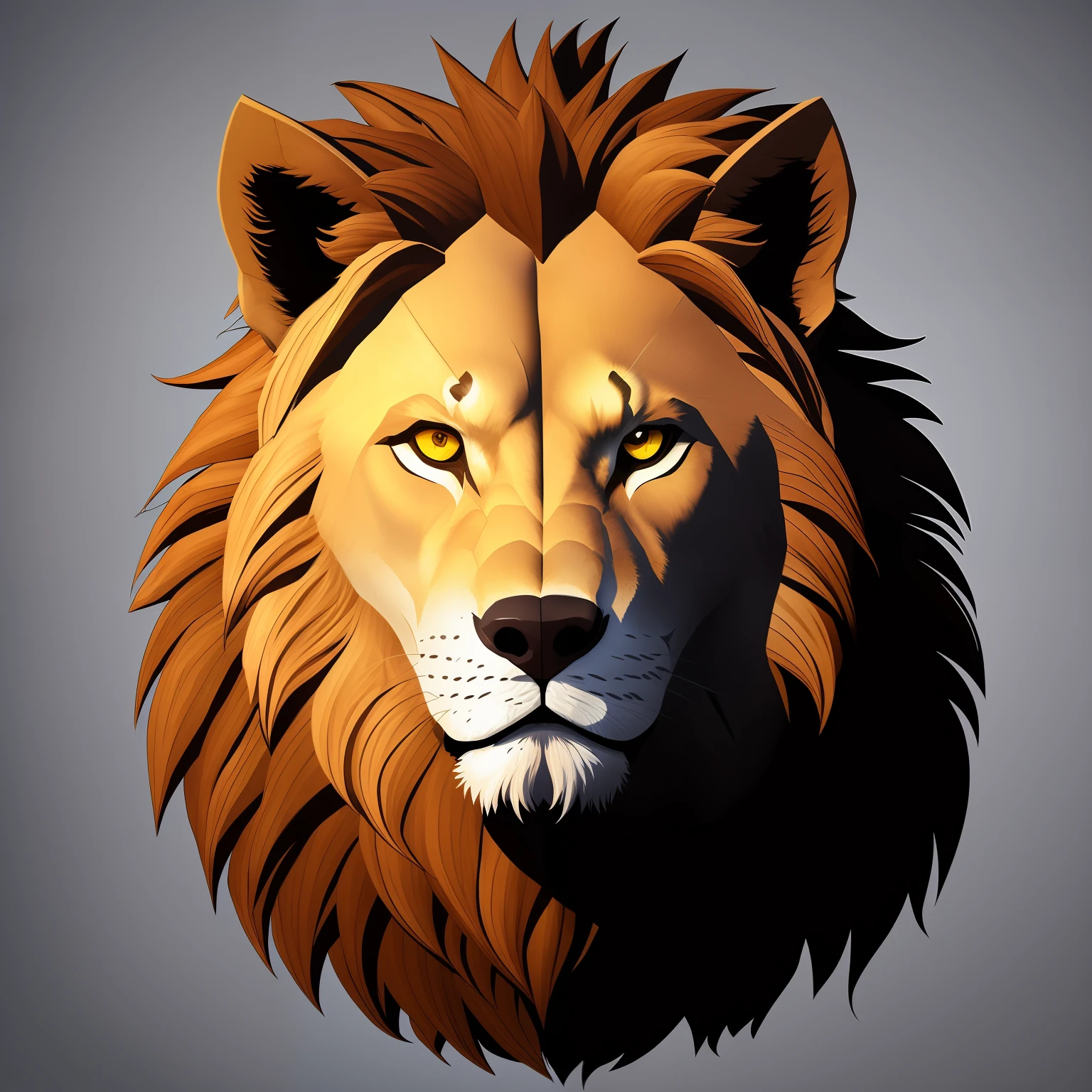 Create a werewolf lion, vestindo uma armadura azul, branca e prateada, fundo com a bandeira do brasil e florestas e mar , medium head, detalhes intrincados --auto