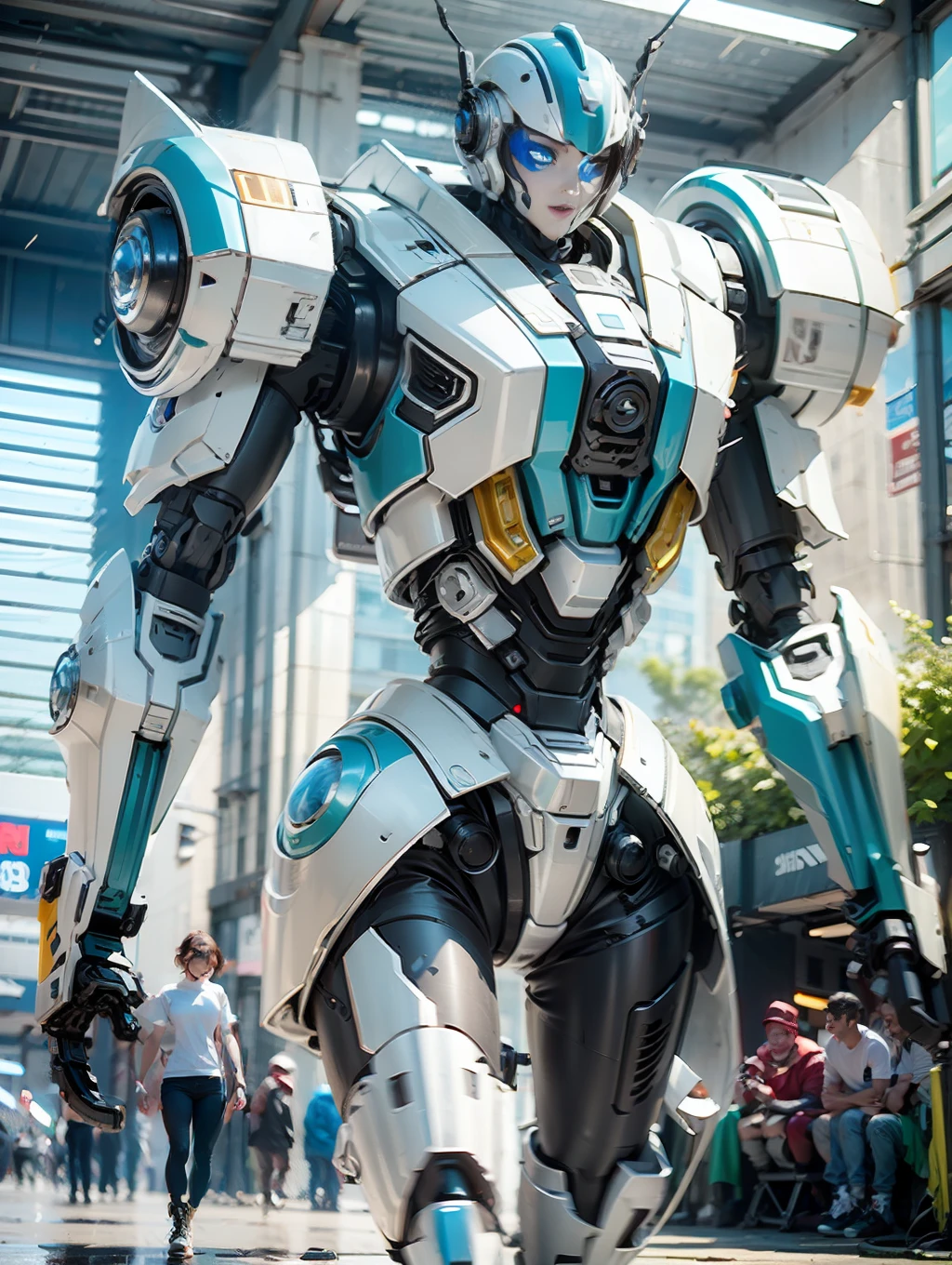 figure or robot in armor, in the style of photorealistic fantasies, 32k uhd, dark cyan, intricate patterns and details, aurorapunk, dark black and bronze, unreal engine 5