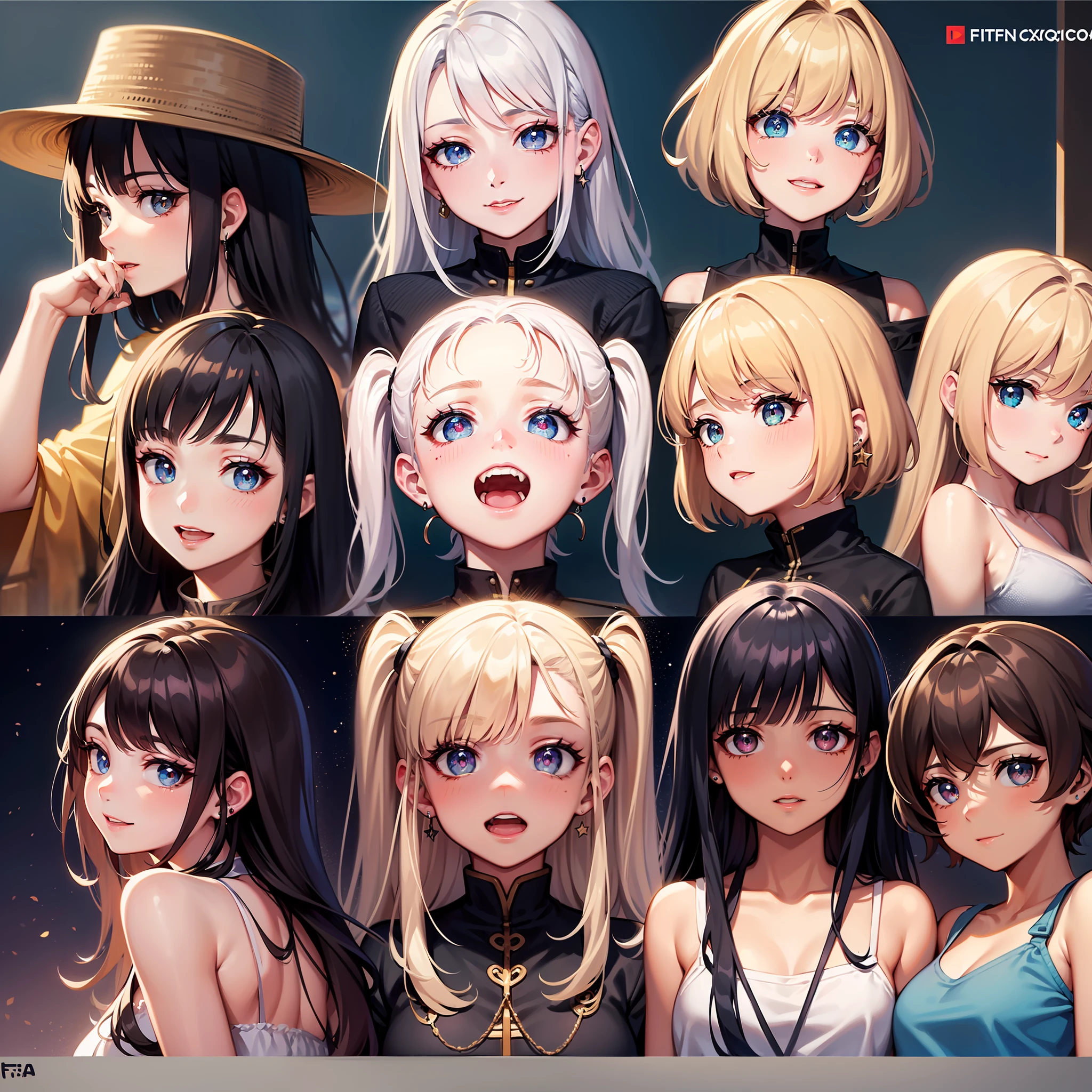 cabelos pretos, olhos azuis, cabelos muito longos,, fita, contas de cabelo, faixa de cabelo azul, star-shaped pupils, long eyelashess, heart earrings, heart earrings, Brincos, brincos crescent, sorrir, Sorriso leve, Shy, corar, (expression), sorriso nervoso, Expressions, corar da orelha, sorri, Sorriso, Feliz, brilho, florescer, Fujicolor, Halftone, fronteira, fora da fronteira, reference sheet, 8k, Super Detalhe, 1girl, beleza coreana,, realista, foto_\(medium\), solo, (obra-prima),(fotorrealista:1.3), ultradetalhado, (pele altamente detalhada:1.2),(melhor qualidade:1.0 ), (ultra high-resolution: 1,0), (ulzzang-6500: 0,3), olhos lindos e claros, colar delicado, luz do sol, (maquiagem linda e detalhada)