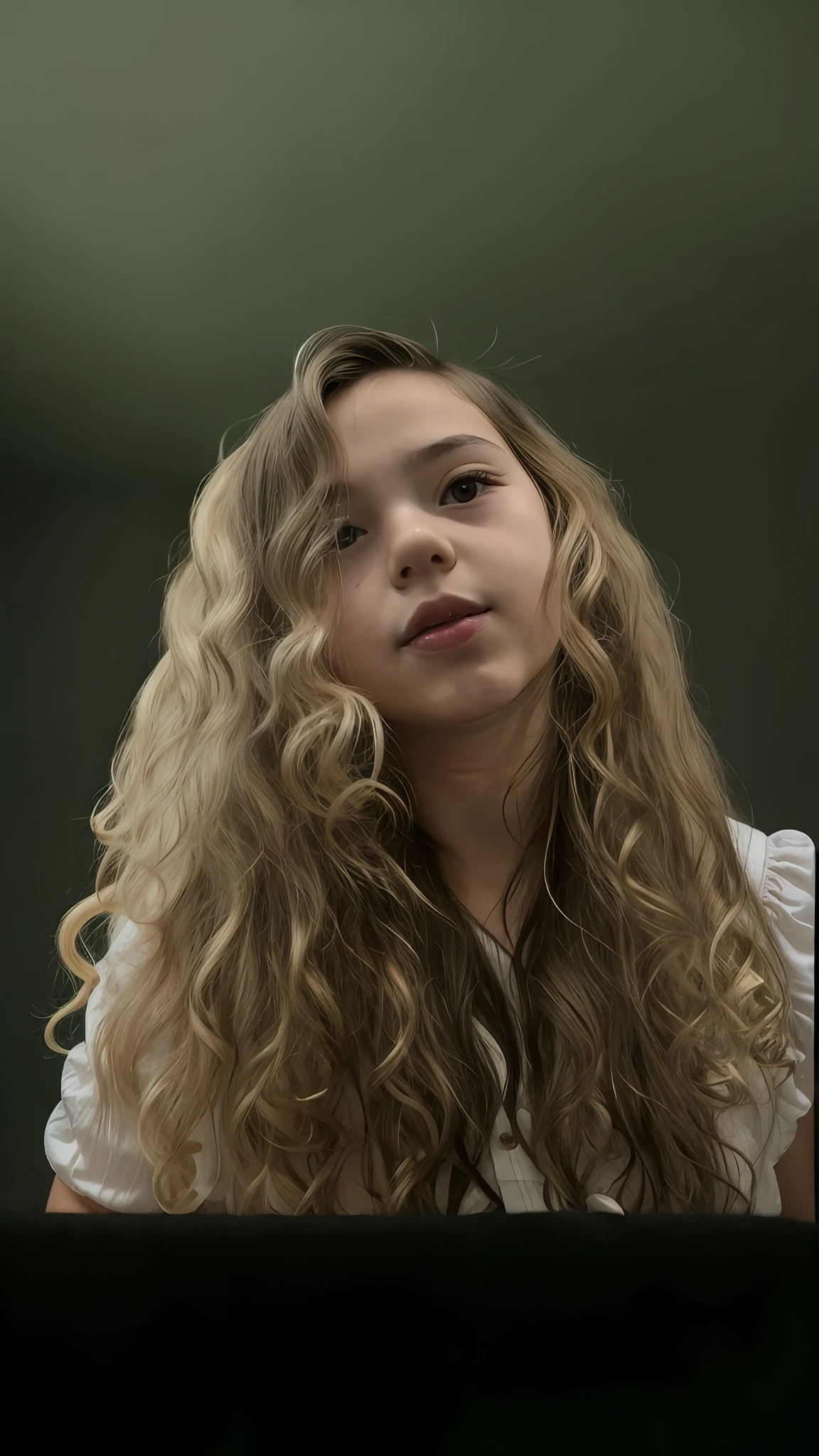 Baby curly blonde hair, child 1 year, ume , filha, Morena , nariz fino,olho grande castanho