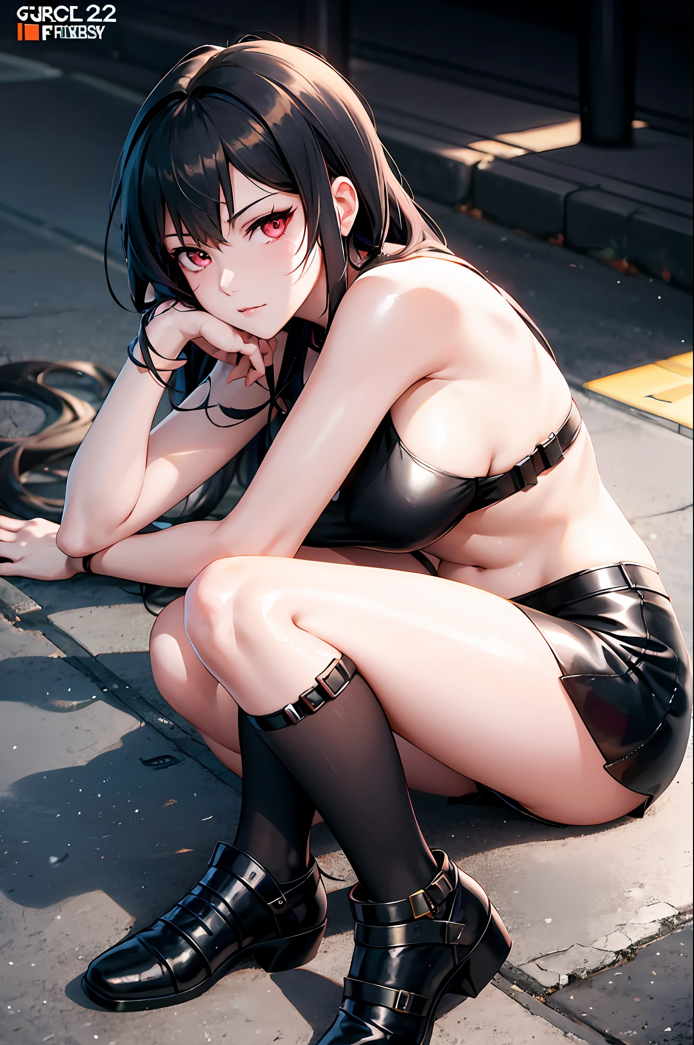 anime girl laying on the ground with her head on her hands, seductive anime girl, from girls frontline, attractive anime girl, girls frontline style, fine details. girls frontline, kantai collection style, artwork in the style of guweiz, (anime girl), guweiz, girls frontline cg, tifa lockhart, anime girl, beautiful anime girl