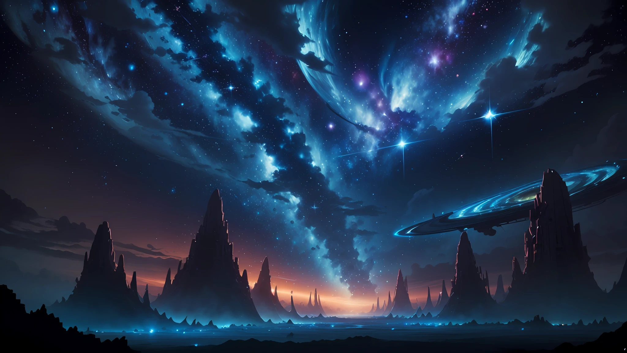 outer space, estrelas, heaven, bonito, lindo, 8k, HD --auto