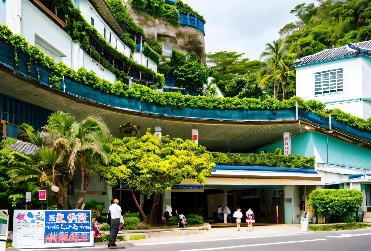 By Shinkai Makoto、Ishigaki Island、Okinawa、Chiwa、Lots of people