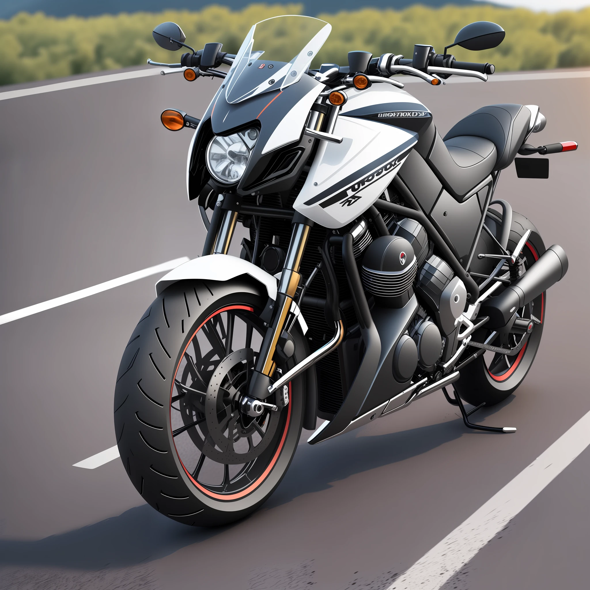 3D Product Rendering, motocicleta honda cbx 1200cc, finamente detalhada, purismo, ue 5, a computer rendering, minimalismo, octane rendering, 4k --auto