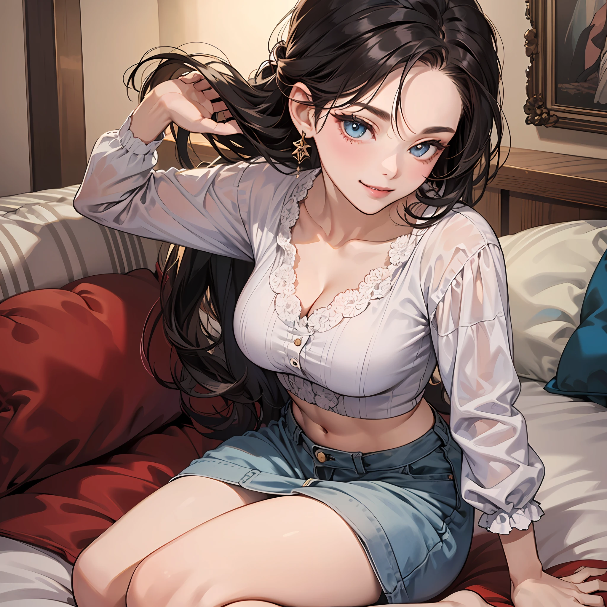 ((Best Quality, 8K, Masterpiece: 1.3)), 1girl, Slim Abs Beauty: 1.3, (Casual hairstyle, Big breasts: 1.2), Dress: 1.1, Super fine face, Delicate eyes, Double eyelids, smile --auto