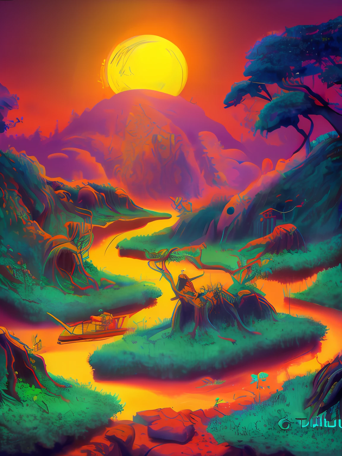(CthuluBispo:1.2) NeonMutação, landscaspe