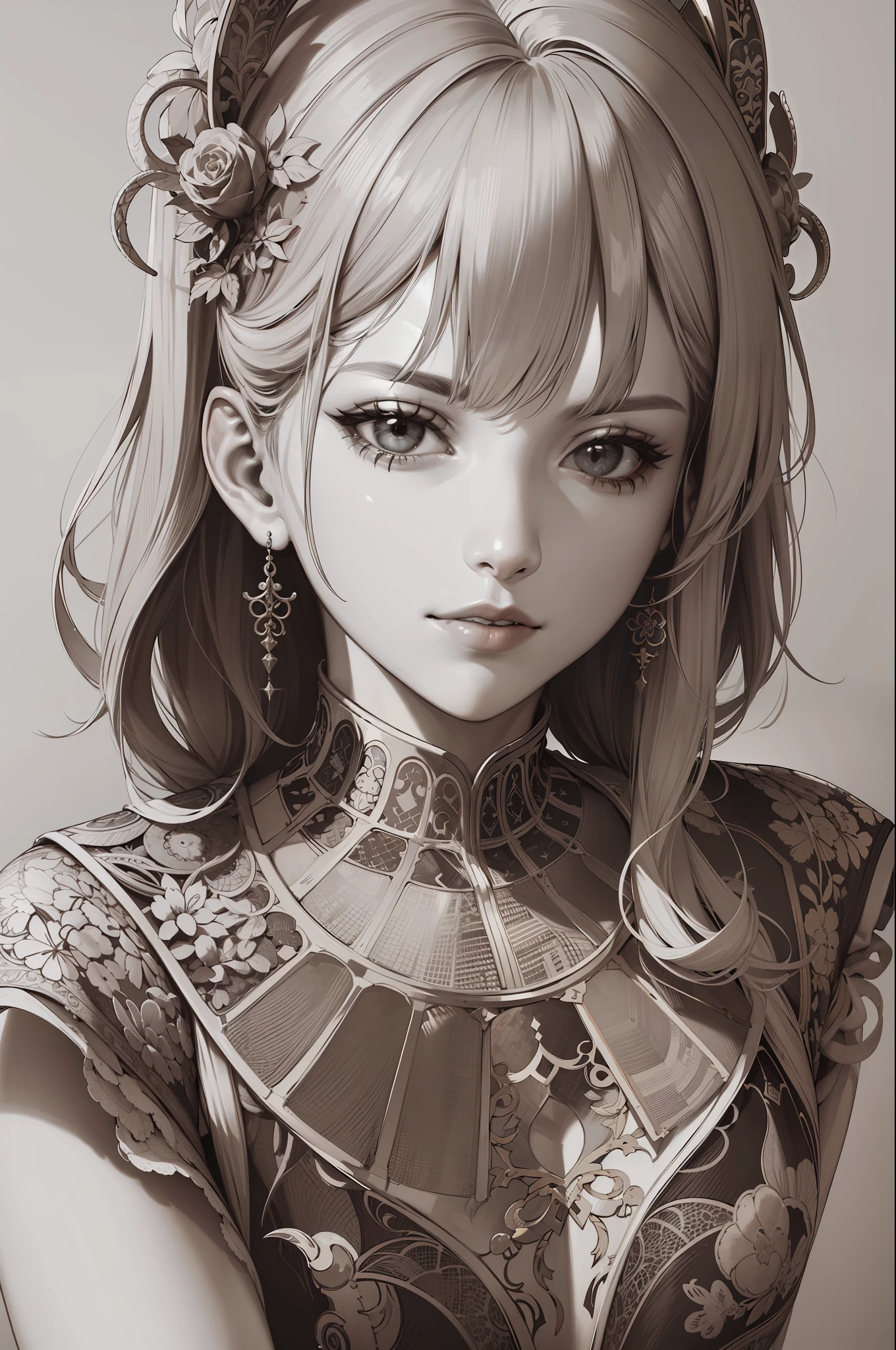 (Masterpiece, Best Quality, Highres:1.4), Detailed, Intricate Details, 4K,
color splashes, line art, art, fibonacci,