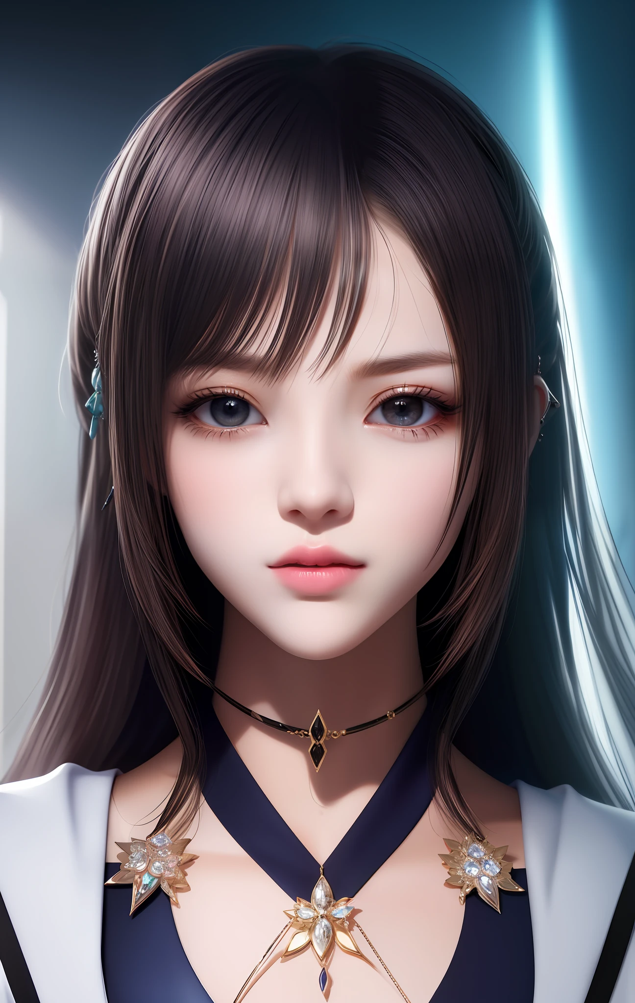 URZAN-6500-v1.1, (Raw foto:1.2), (photoreallistic:1.4), アニメ、anime stile、Beautiful and moisturized eyes like crystal clear glass、Beautiful detailed woman, very detailed eyes and faces, Beautiful detailed eyes, Ridiculous, Unbelievably ridiculous, huge filesize, ultra hyper-detailed, A high resolution, Very Details, 最好质量, 巨作, illutst, Very Details, TSF, unification, 8k wall paper, splendid, finely detail, 巨作, 最好质量, Highly detailed ticker uniform 8K wallpaper, Light on the face、cinematiclight、19-year-old girl