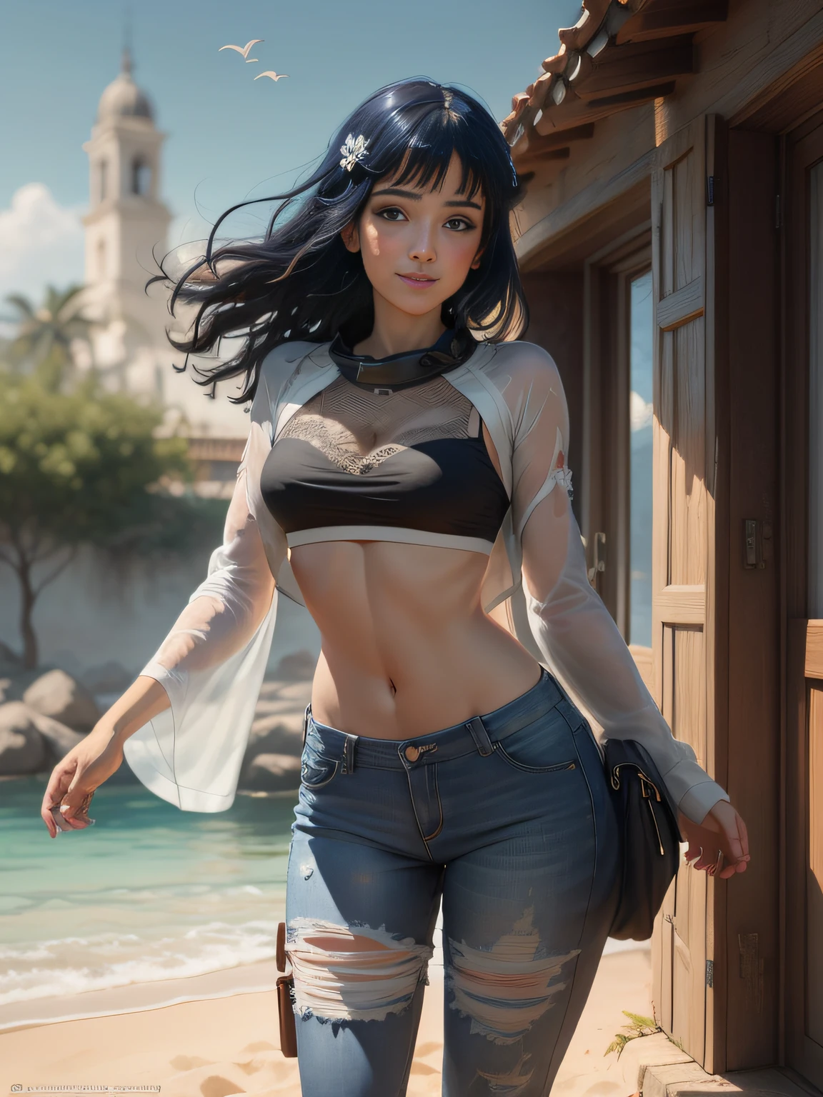 cuerpo completo, Estilo Jean-Baptiste Monge, primer plano, Dos voleibol caben una mujer encantadora en un campo de playa, salpicar, Luces, magica, WLOP, Artgerm y James Jean, Por Pascal Blanche Rutkowski, Repin Artstation, Arte de Aquirax Uno Air Sylph, 8k, epopeya, sharpen focus, Pintura hiperrealista, concept art of detailed character design, Pintura mate, beautiful caucasian full body girl close-up, oils, tormentoso atardecer cielo rojizo, abstract rough waves, Arte conceptual, piel mojada con agua, gotas de agua, burbujas y espuma ondulatoria, 8 k resolution blade runner, Diodos emisores, Arte digital, Hermosa en primavera, brillante, Kinematic, placa base, Grandes ojos perfectos, brillante , filigrana, Rim Lighting, surrealista, fantasy, Mujer desnuda,, voluminetric lighting", "La mejor calidad", "Obra maestra,Arte de estilo Sakimichan,leve sonrisa,, piernas abiertas, view of pubic hair, 1 chica sexy con ropa transparente del bosque,senos expuestos, Camiseta transparente abierta,Tatuajes de mandalas y flores, La mejor calidad,