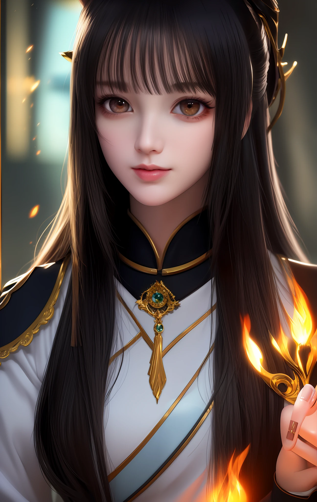 URZAN-6500-v1.1, (Raw foto:1.2), (photoreallistic:1.4), アニメ、anime stile、Beautiful and moisturized golden eyes like crystal clear glass、Beautiful detailed woman, very detailed eyes and faces, Beautiful detailed eyes, Ridiculous, Unbelievably ridiculous, huge filesize, ultra hyper-detailed, A high resolution, Very Details, 最好质量, 巨作, illutst, Very Details, twpr, unification, 8k wall paper, splendid, finely detail, 巨作, 最好质量, Highly detailed ticker uniform 8K wallpaper, Light on the face、cinematiclight、18Year old girl