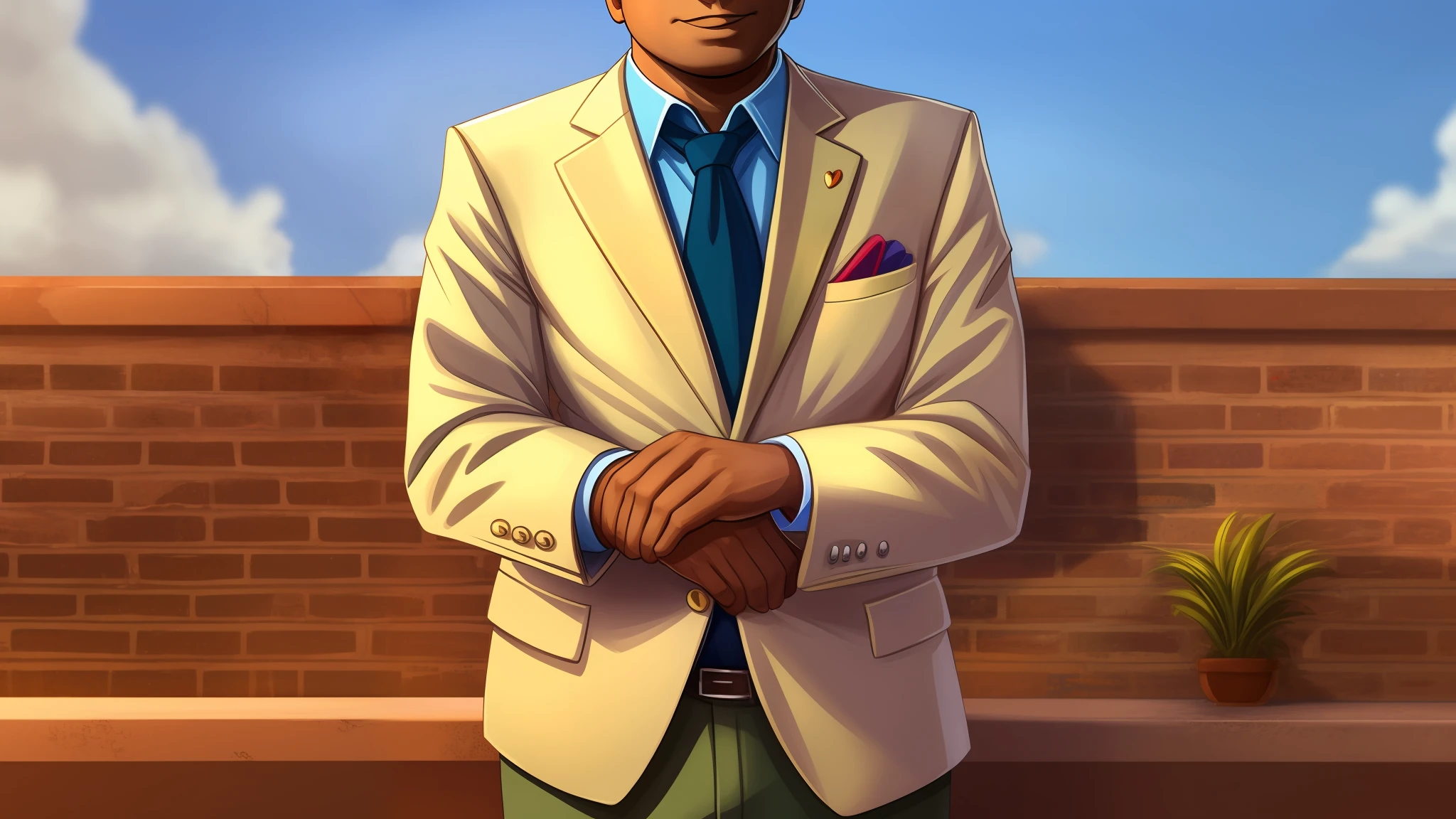 A indian businessman rich man in cartoon