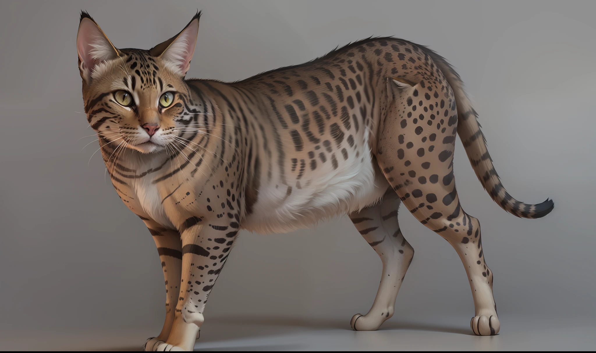 Gato Savannah, realista HD