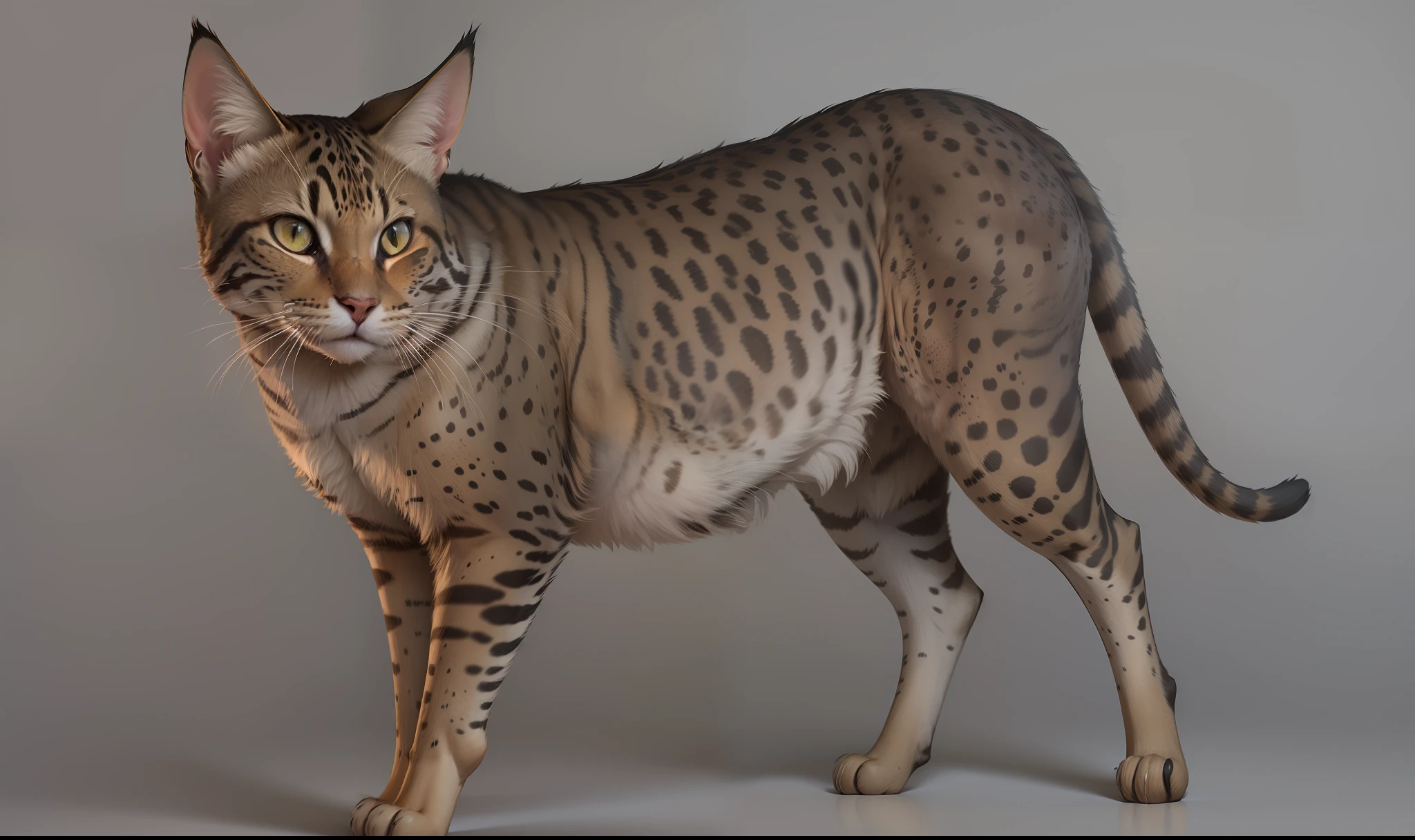 Gato Savannah, realista HD