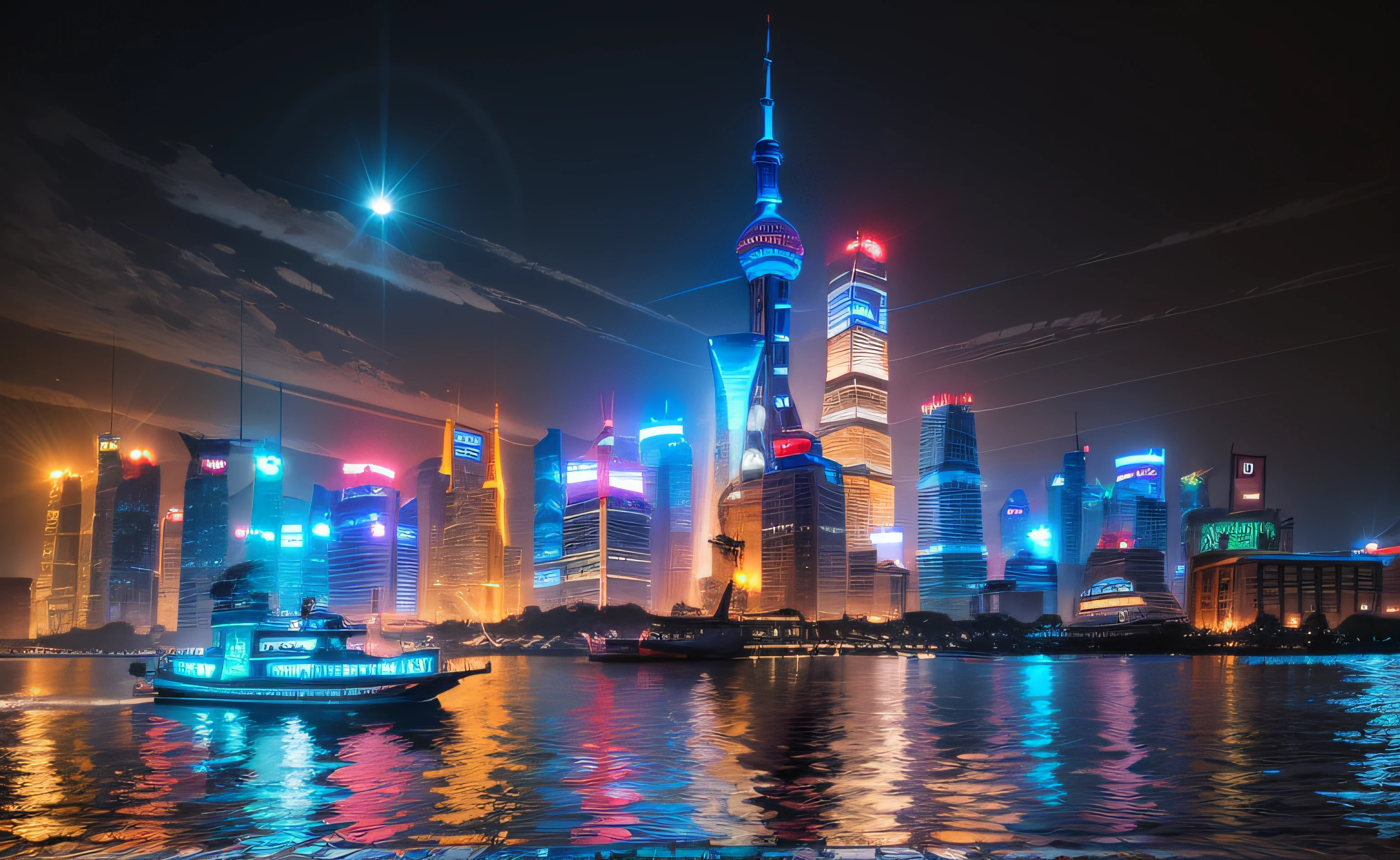 Shanghai night view --auto