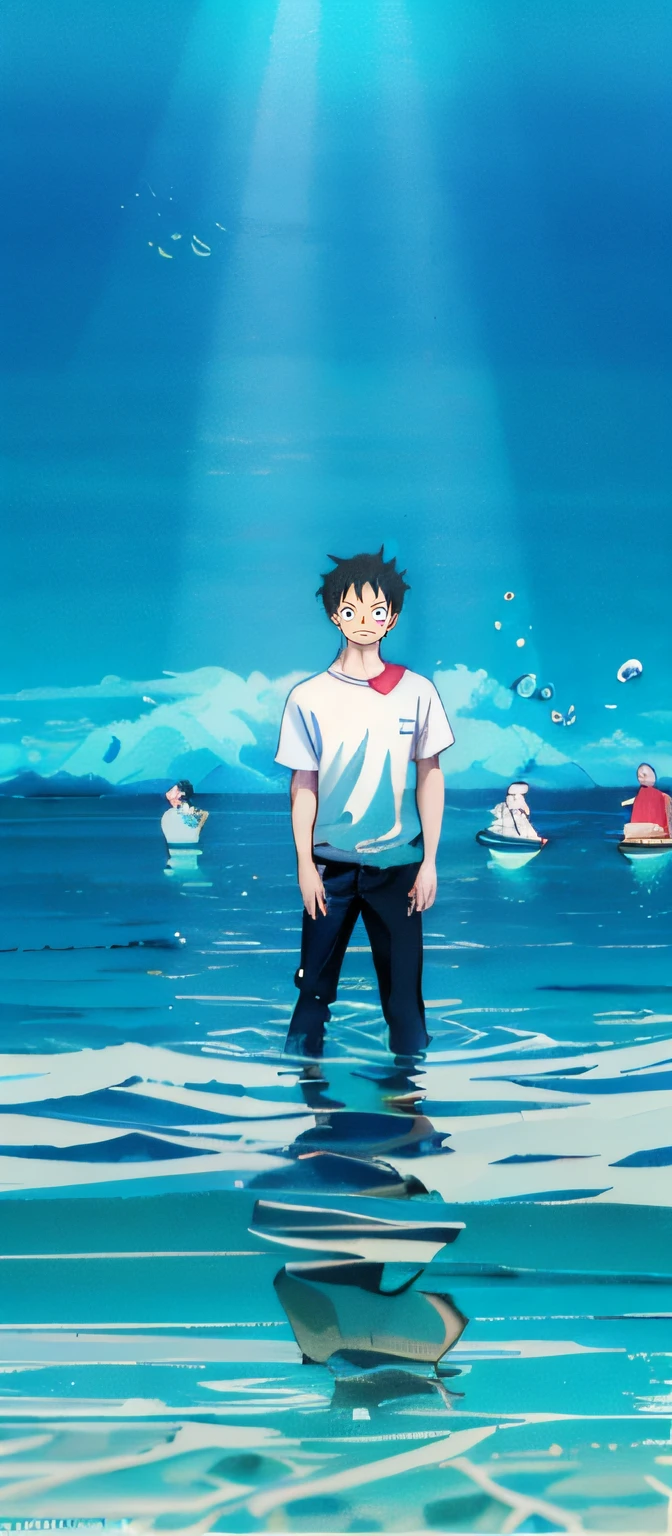 Luffy face shape，4k