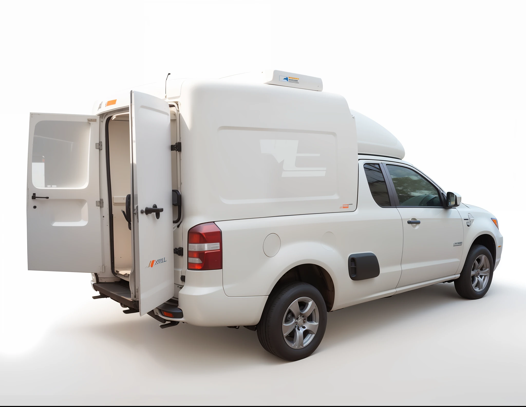 Paint the vehicle orange and insert the Weidmüller Conexel logo on the side of the vehicle