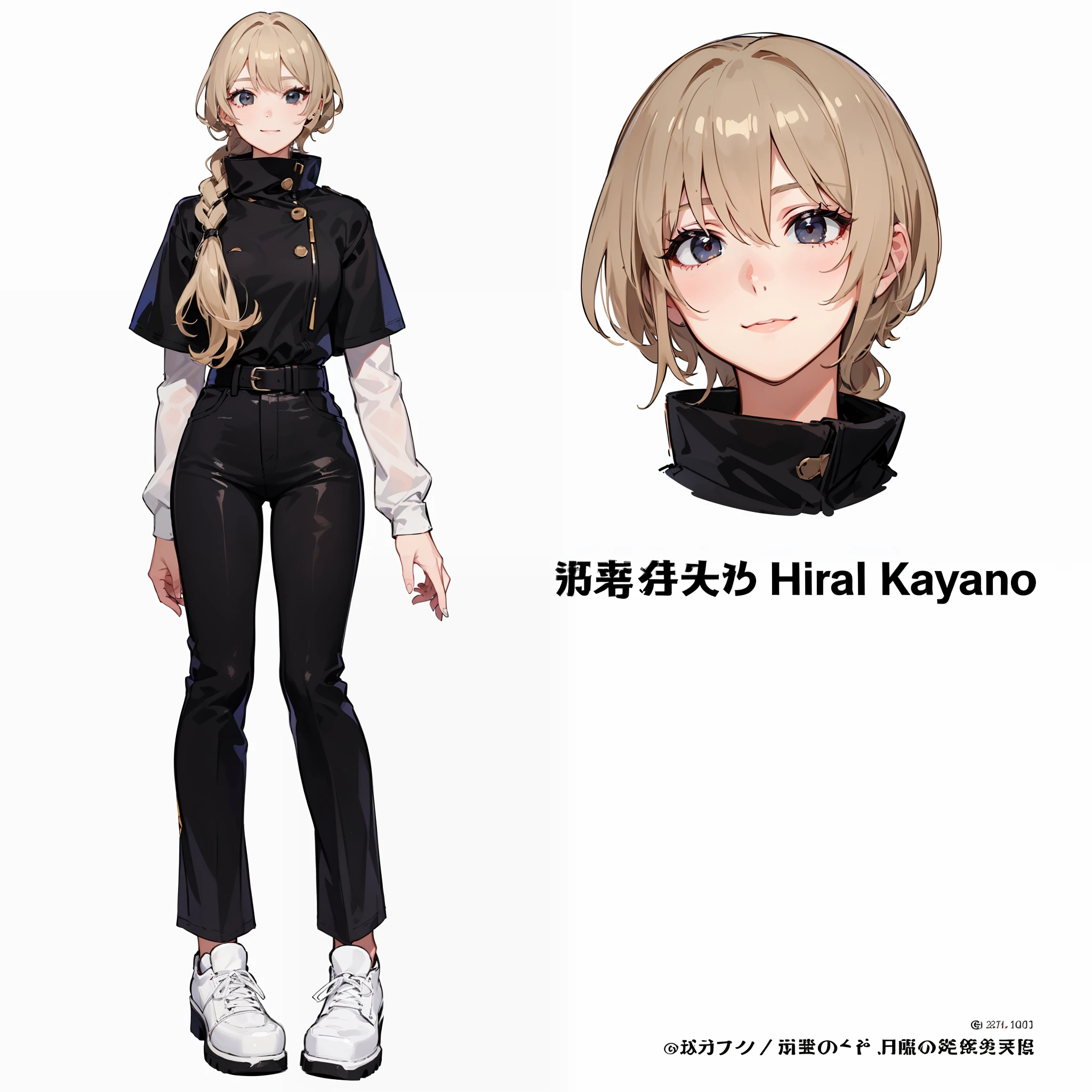 ((masterpiece, best quality)), (1girl), (solo), (female focus), (dark dirty blonde hair, long hair), black eyes, light smile, closed mouth