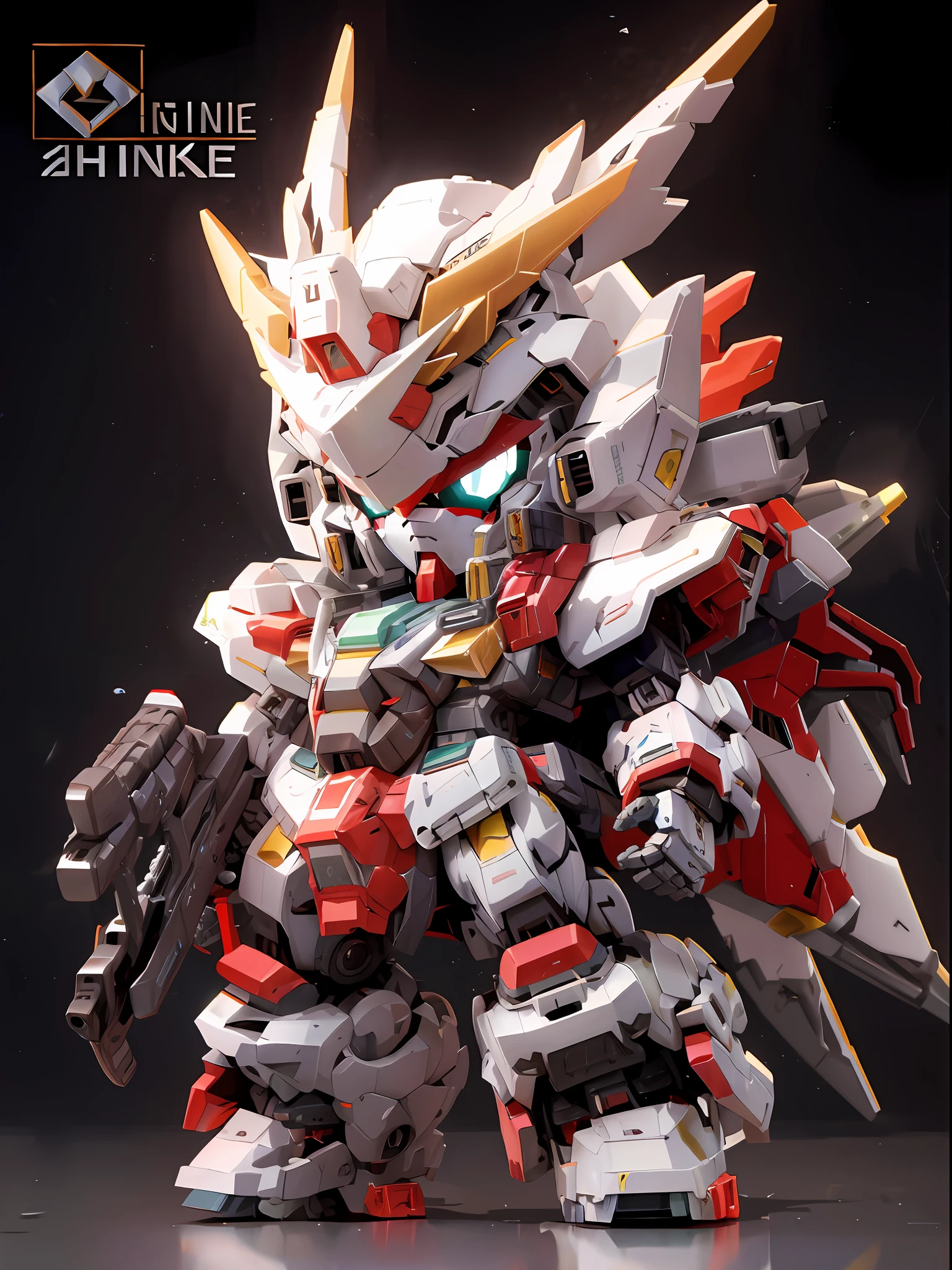 a close up of a robot with a gun on a table, cool mecha style, gundam style, greek god in mecha style, mecha inspired, anime mech armor, mecha art, anime robotic mixed with organic, alexandre ferra white mecha, Mobile Suit, white mecha, Gundam armor, eye-catching detailed art style, gear mecha, mecha anime