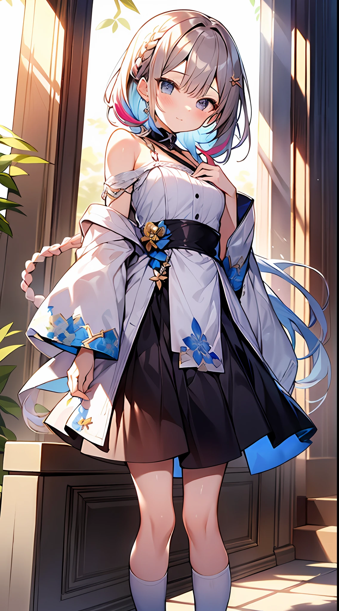 (incredibly absurdres absolutely resolution: 1.5), highest quality, masterpiece, ultra high resolution, 8k, (multiple girls), (gorgeous dresses with many gorgeous and colorful decorations) BREAK shoujo manga style, (li), soft line drawing, digital enhancement, shojo manga touch, environmental change scenes, shojo manga core, ( Hair length to the shoulders))), (((short braid))), ancient capital of the West, full body visible angle, entangle, beautiful and aesthetic: 1.5, High quality: 1.3