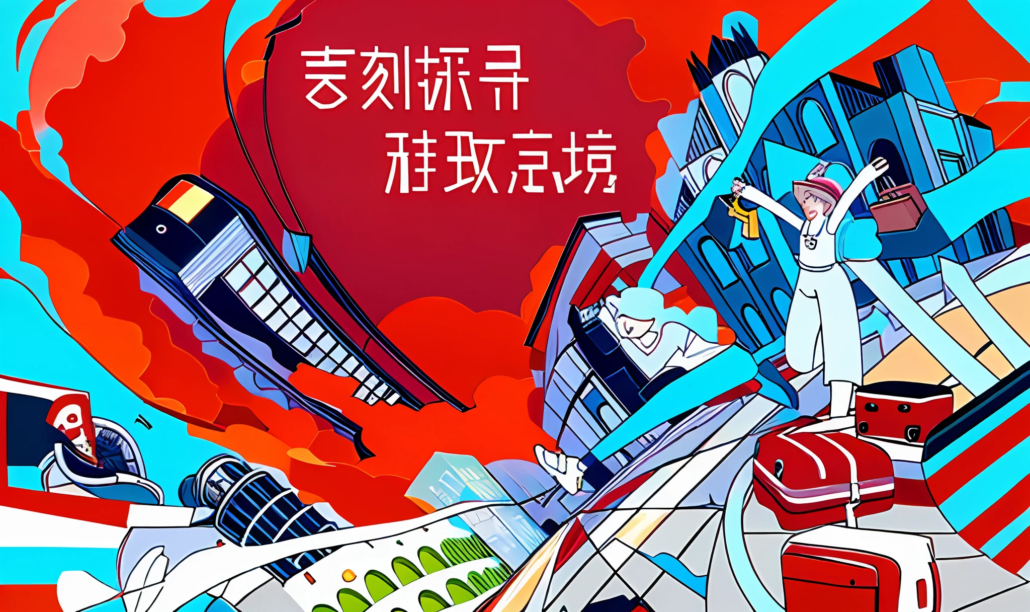 a drawing of a man on a skateboard in a city, anime city lineart, anime style cityscape, Fan tones,Light coloring,ghibli moebius, tekkonkinkreet, in style of hayao miyazaki, marvel japan coloring, hayao miyazaki's animation style, lineart behance hd,