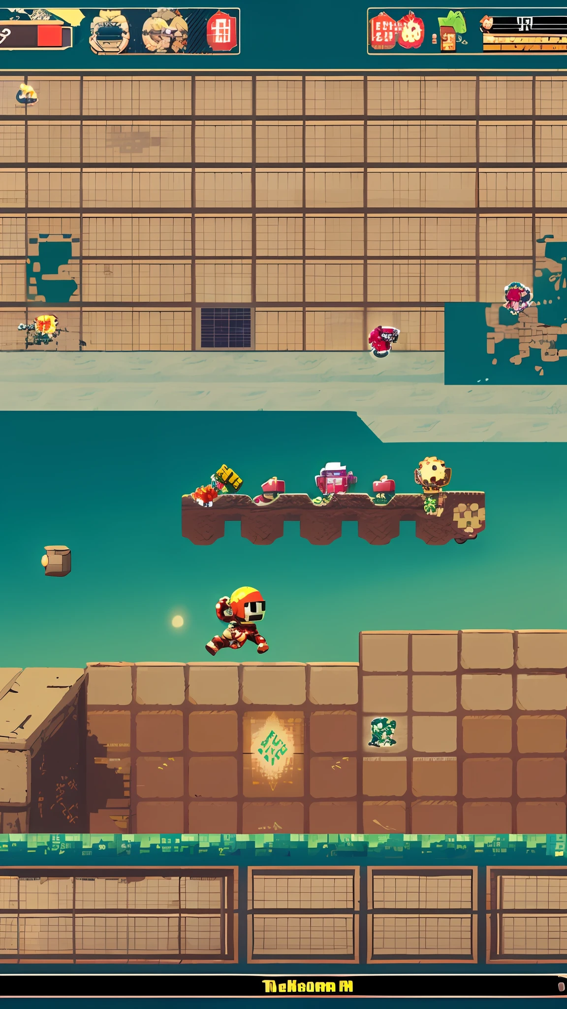 Menu jogo Bomberman 8bits
