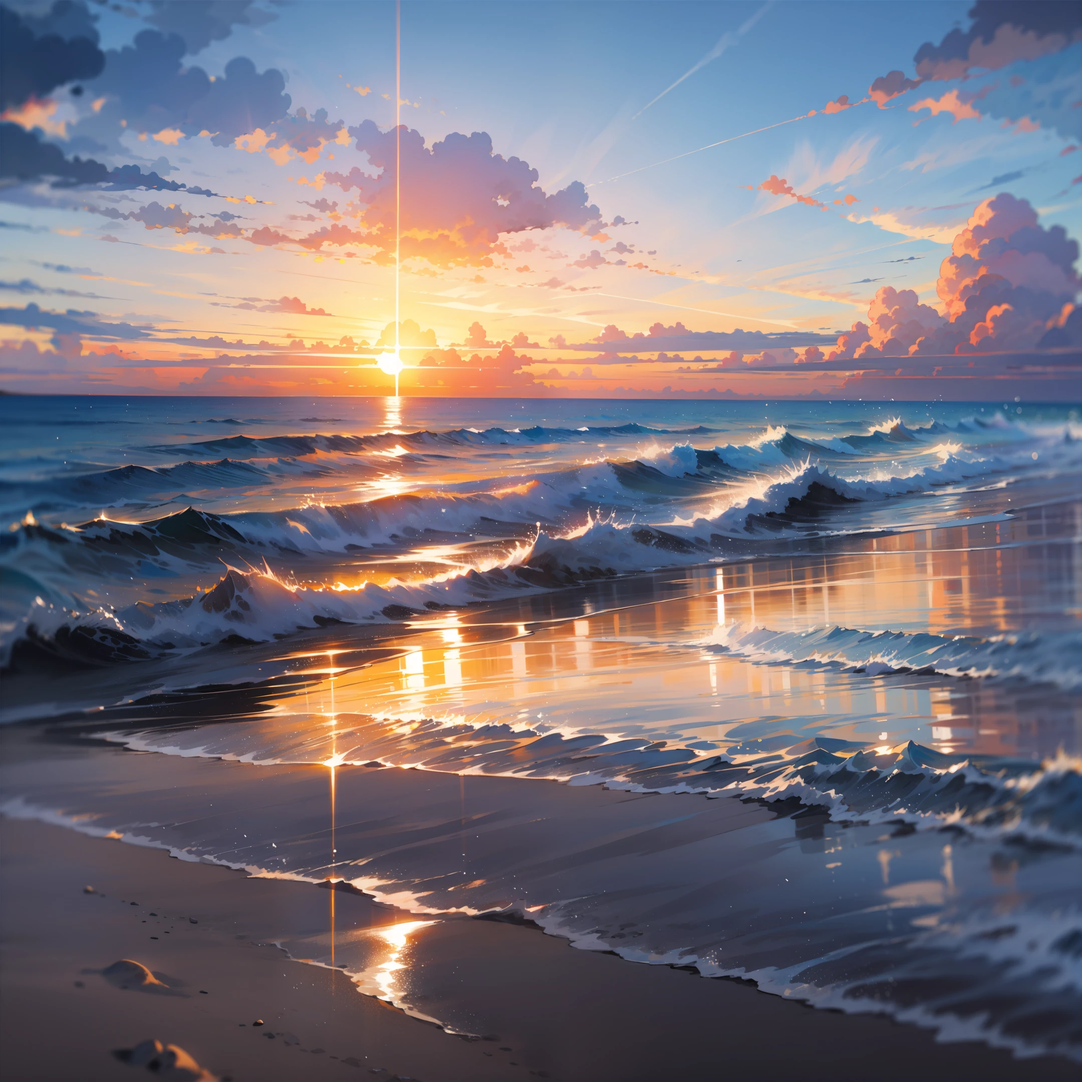 Sea of Clouds、The sea, the beach and the sunset