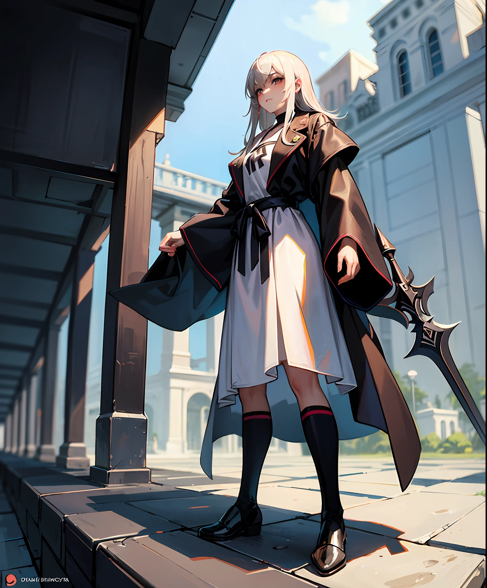 Homem, fantasia, louco, (Darkshinaider), bastardo, Cabelos Longos, cabelos ao vento,cabelos loiros, expression would be, standing on her feet, lado a lado, anime, insano, detalhes, ultra detalhes, 16 anos, Homem, obra prima