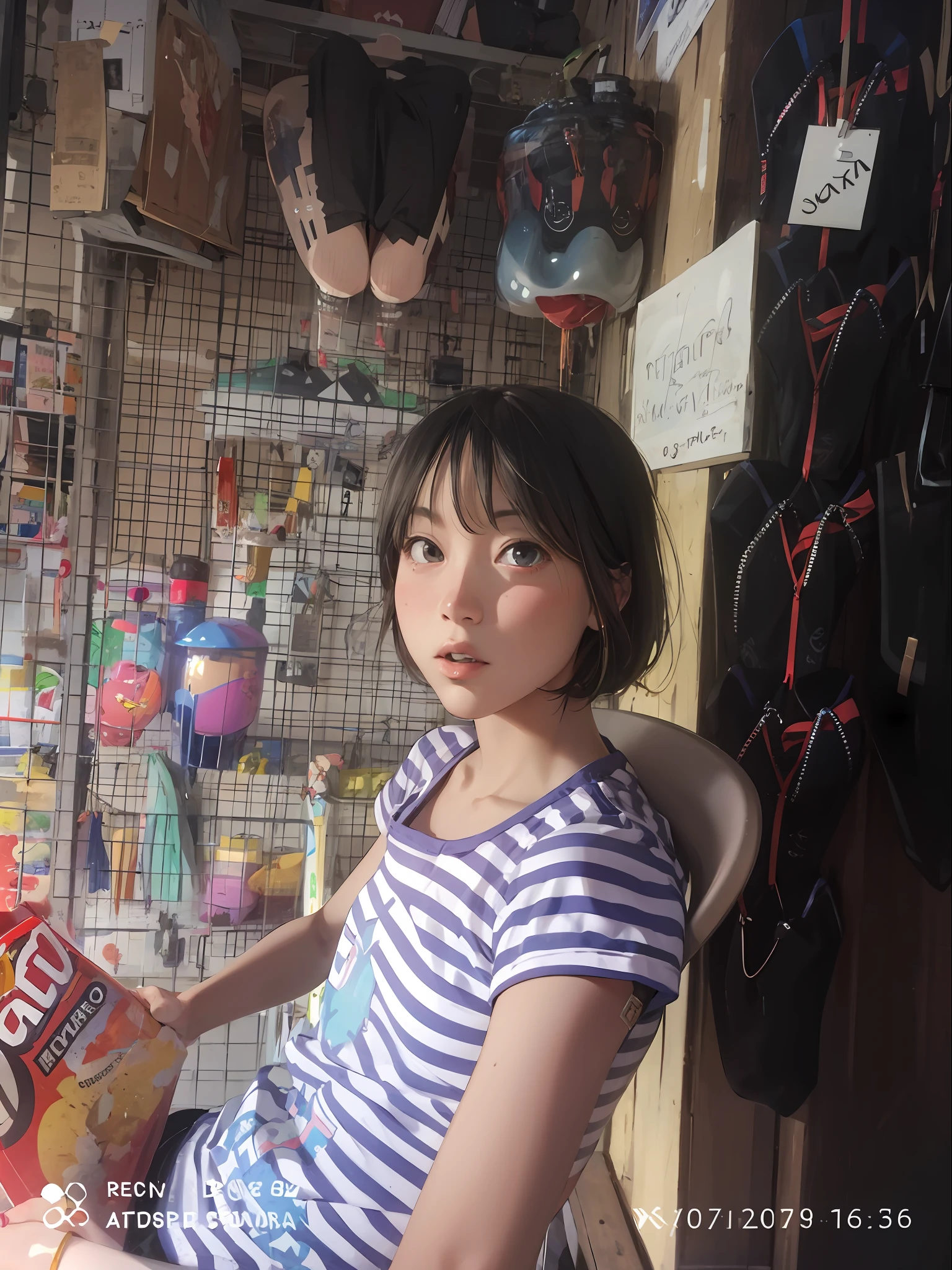 absurd res, high res, (masterpiece:1.4), ultra-detailed, 1girl, from above, space, floating