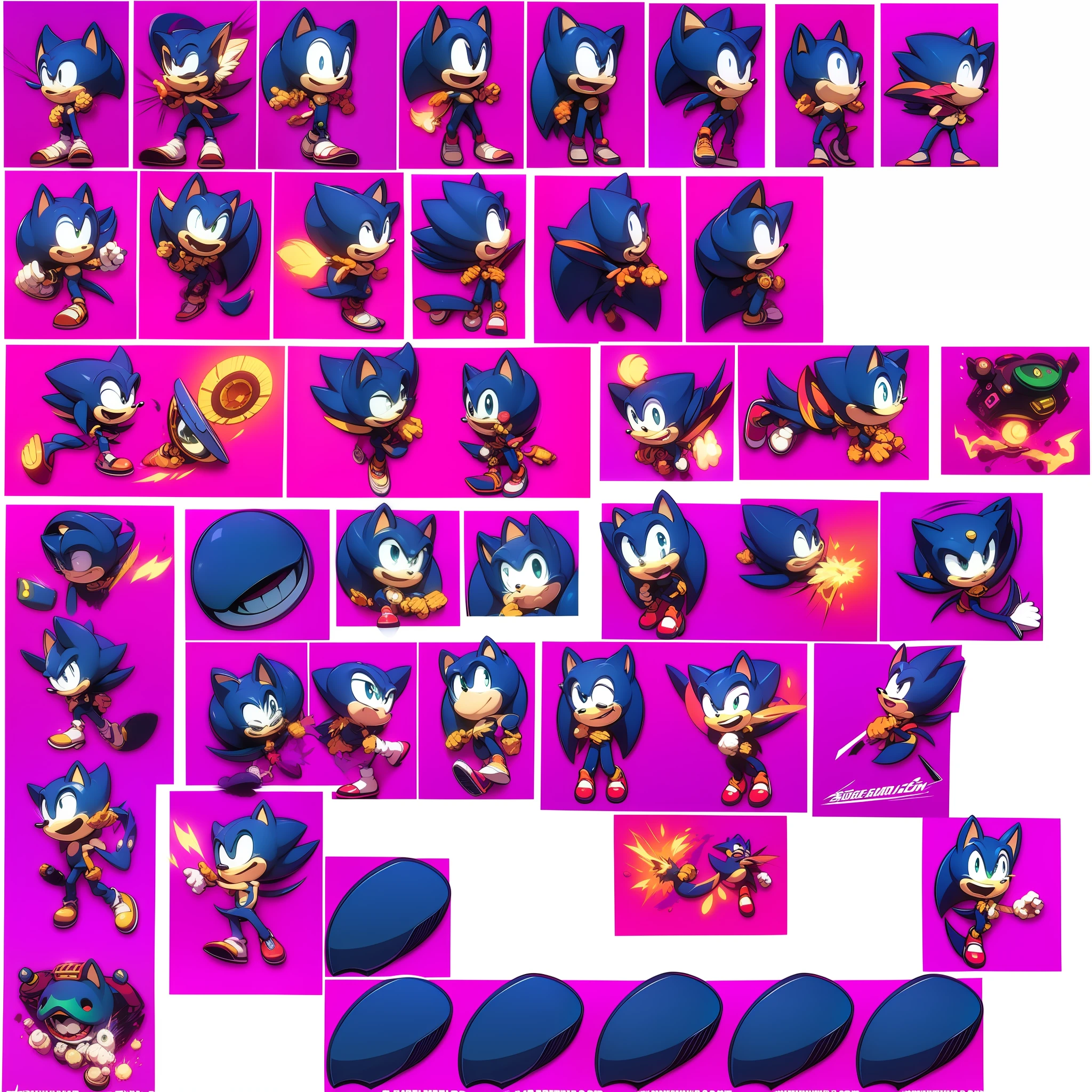 Sonic the hedgehog, Sprite sheet