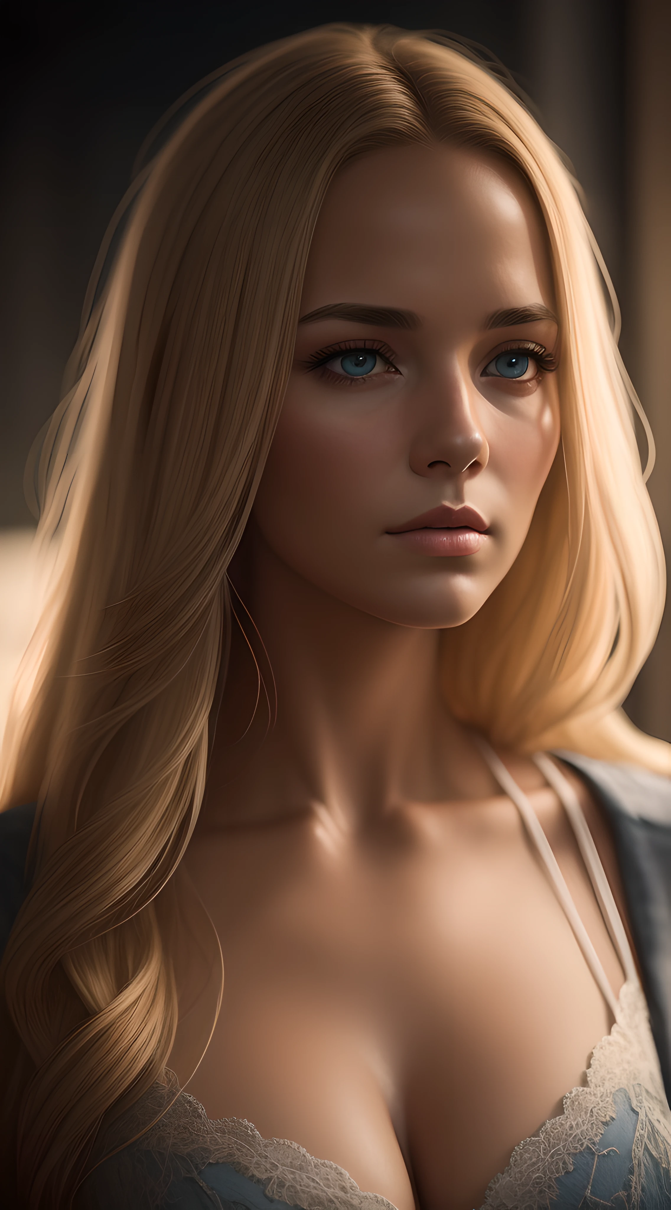 Masterpiece, beautiful german girl talks her boyfriend at night on video call, blonde, uptown, cleavage, very detailed, dramatic lighting, digital art trends on Artstation 8k HD detailed realistic, detailed, skin texture, super detailed, realistic skin texture, armature, best quality, super high res, (fidelity: 1.4), high resolution, detailed, raw photo, sharp re, by lee jeffries nikon d850 film stock photograph 4 kodak portra 400 camera f1.6 lens rich colors hyper realistic lifelike texture dramatic lighting unrealengine trending on artstation cinestill 800