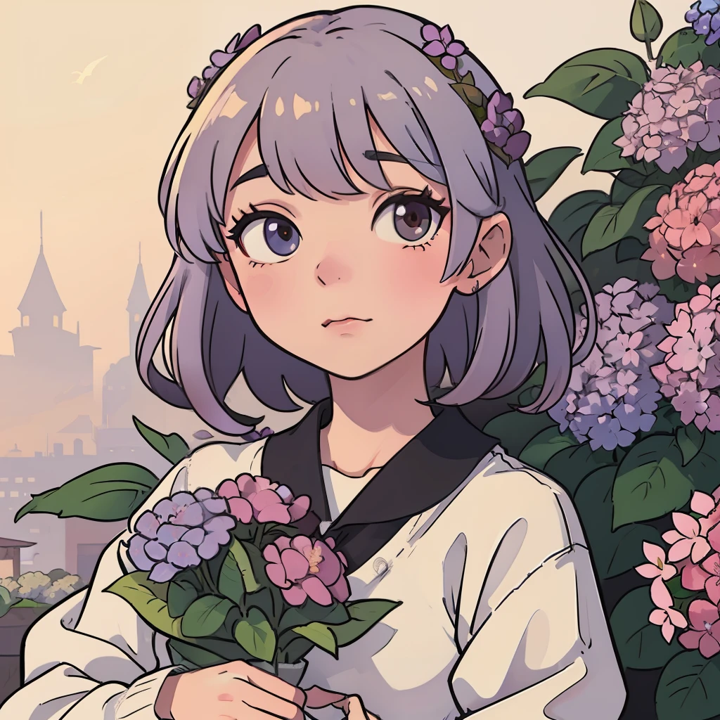 masterpaintings、32K image quality、hydrangeas