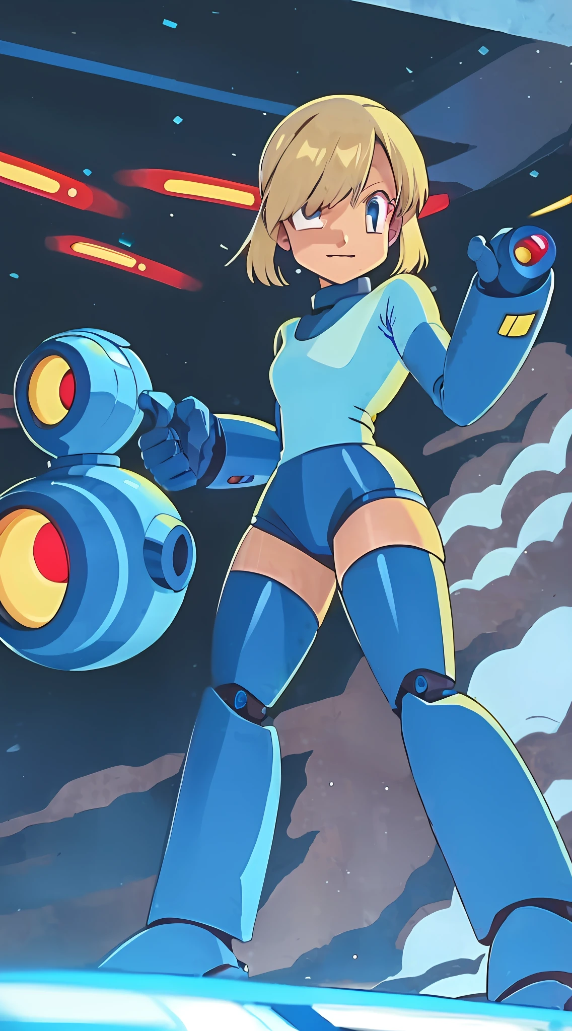 a close up of a cartoon of a robot with a light on, female mecha, girl in mecha cyber armor, anime robotic mixed with organic, fully robotic!! catgirl, full body mecha suit, mecha suit, anime manga robot!! anime girl, mecha art, ferra white mecha, zero suit samus, mechanized valkyrie girl