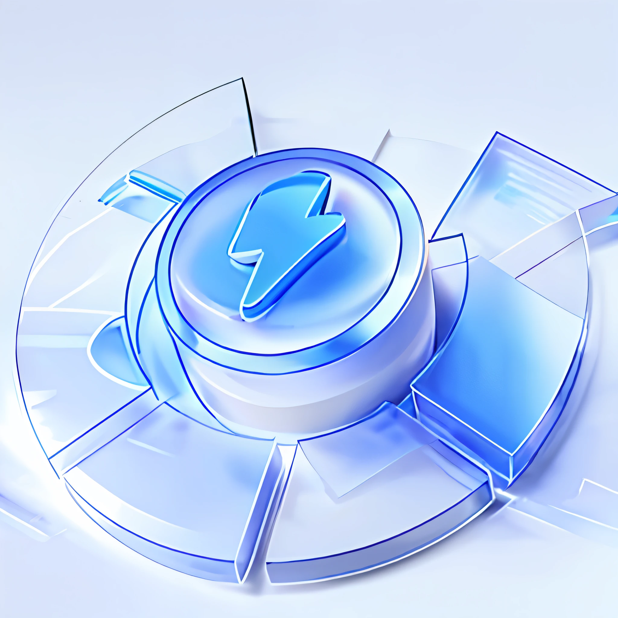 Close-up of the cloud，There is a blue heart on it, cloud server, in style of photogrammetry cloud, cloud storage, depicted as a 3 d render, Cloud, cloud day, volume clouds, screenshot of cloudjumper, cloudy weather, stylized as a 3d render, Cloud background, volume clouds, computer render, overcast weather