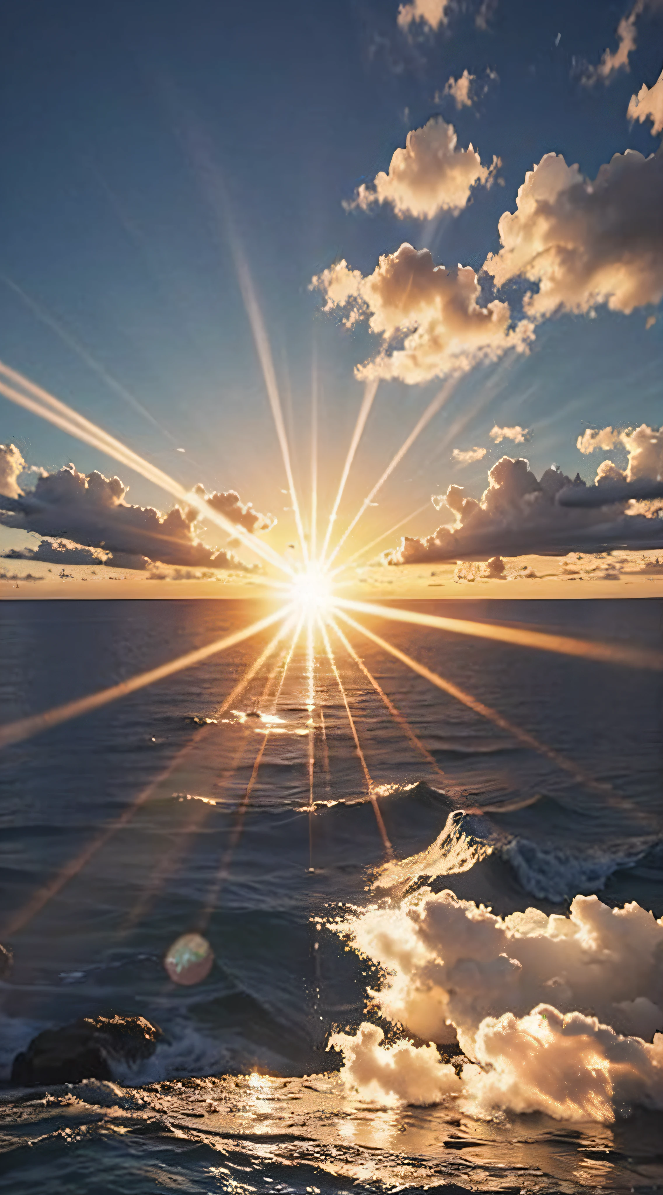 suns，Huge sun rays