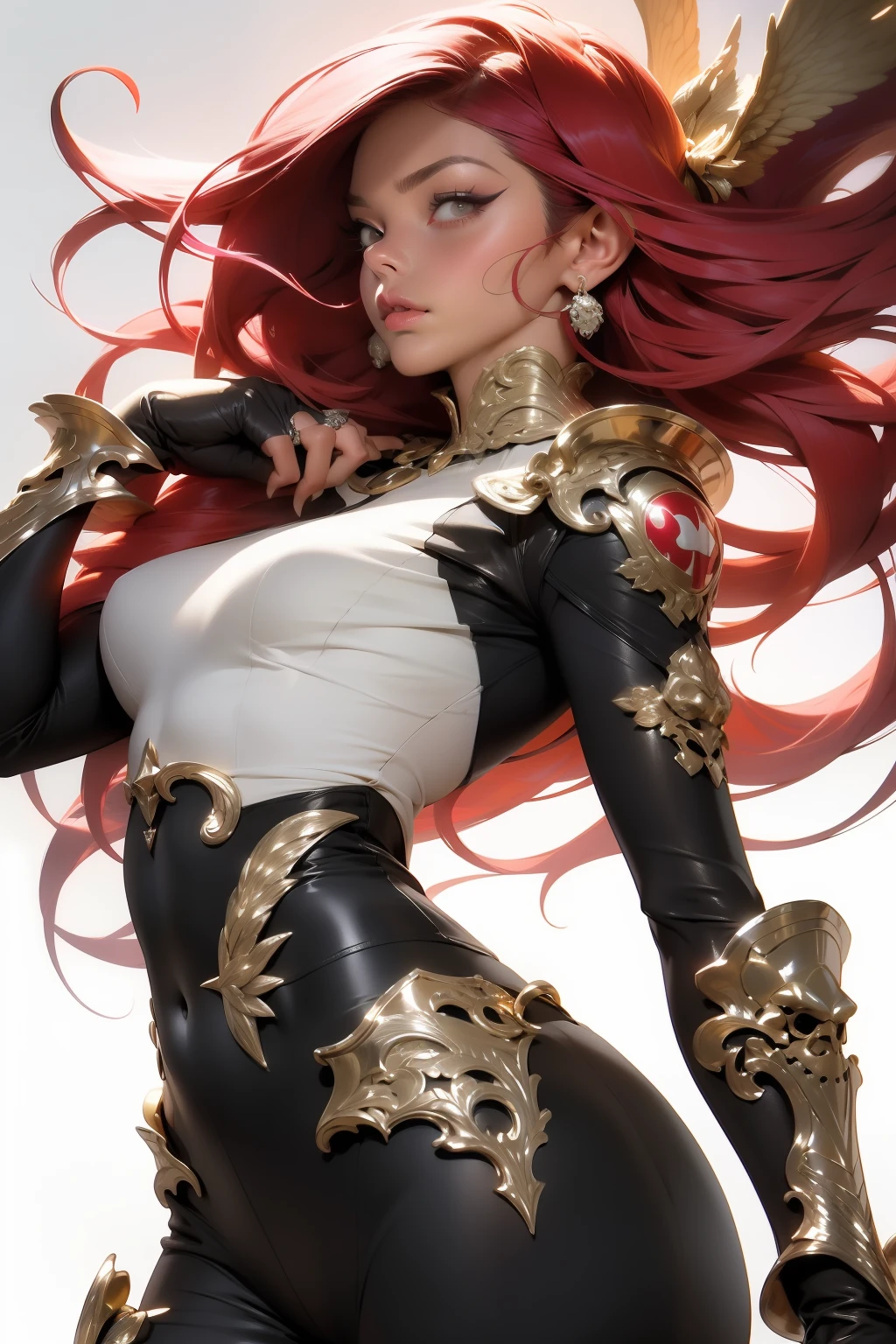 ((Simon Bisley)), Linda mulher de corpo inteiro, 30 anos, corpo musculoso e perfeito, guerreira feroz cabelo curto rosa curto, Armor filled with metal tips and silver chains, detalhes absurdos, abssudres, Frank Frazetta, com micro roupas pretas e laranja, quase totalmente nua, com pouca roupa, Tiny floss, seios grandes, decote generoso, muito metal na roupa, fantastic art clothes, cabelos curtos desalinhados, Face da Brava, reino sombrio, Pose sexy, fantastic landscape, fantasia adulta
