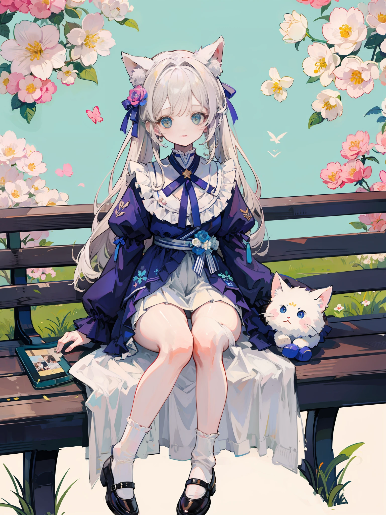 Feet wearing white knee socks